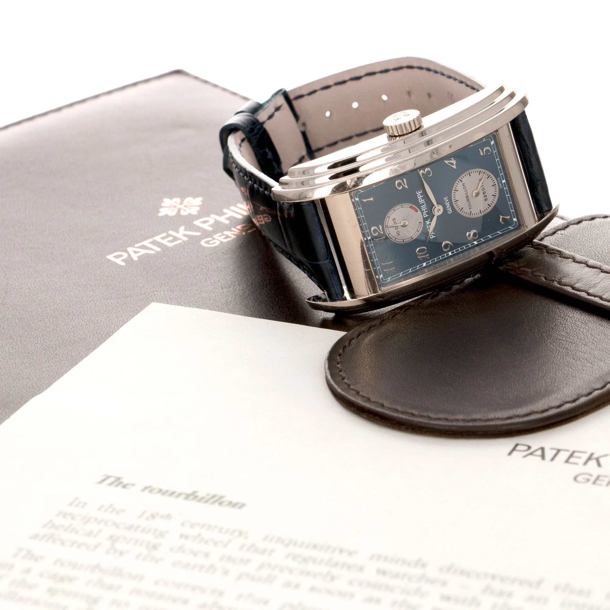 Patek Philippe White Gold 10-Day Tourbillon Watch Ref. 5101 - Image 5