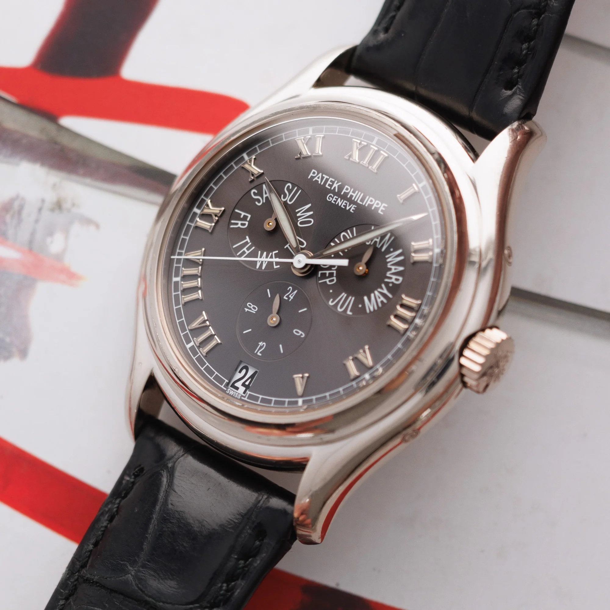 Patek Philippe White Gold Annual Calendar Watch Ref. 5035 - Image 2