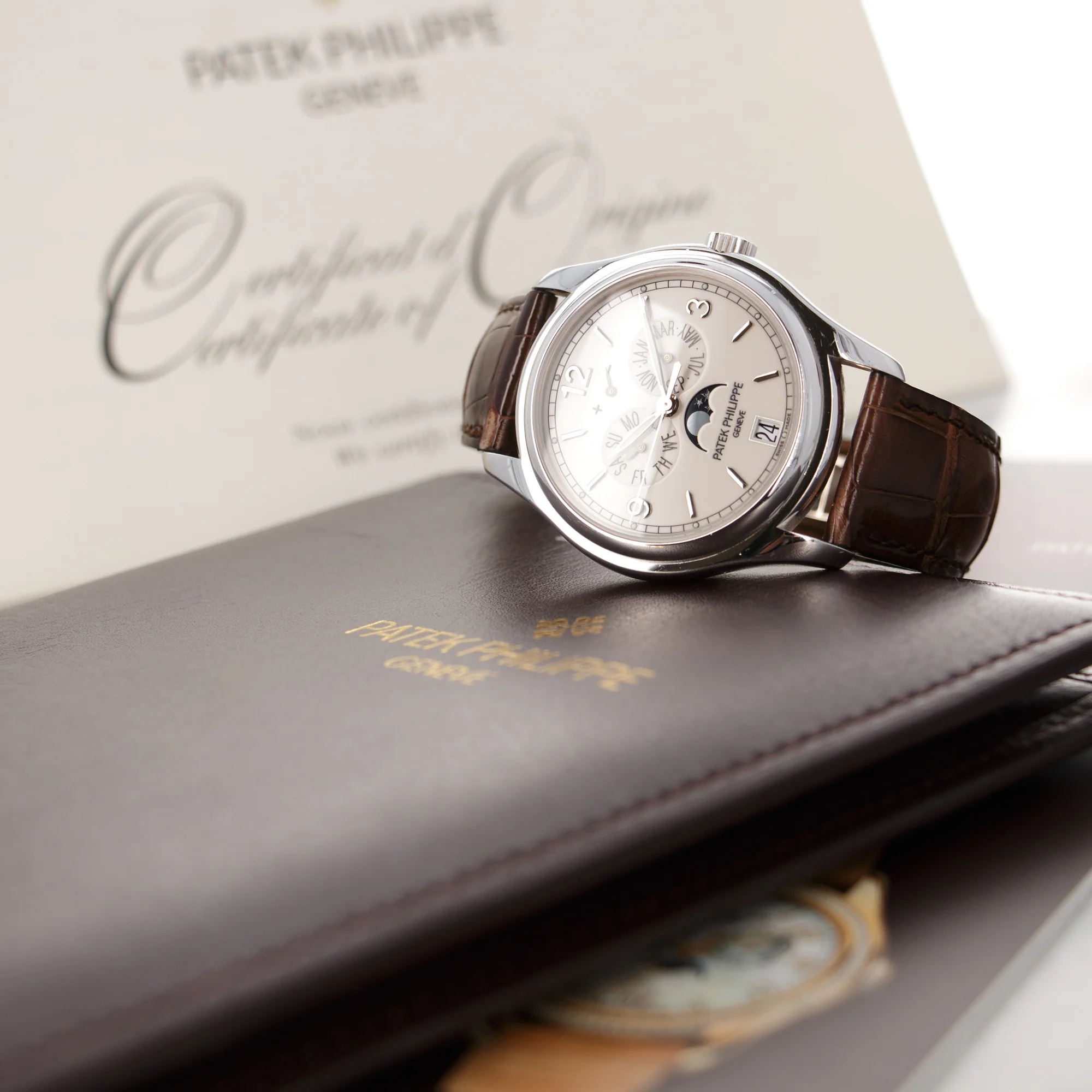 Patek Philippe White Gold Annual Calendar Watch Ref. 5146 - Image 5