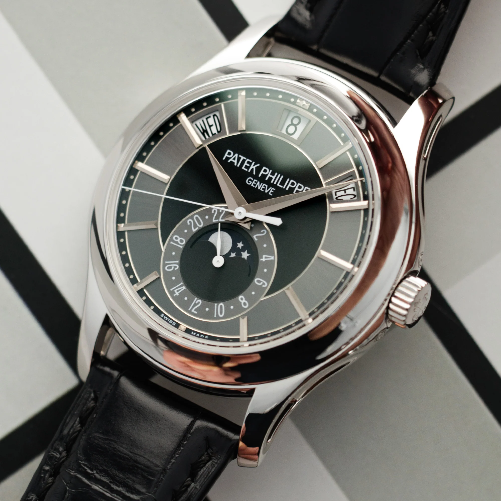Patek Philippe White Gold Annual Calendar Watch Ref. 5205 - Image 2