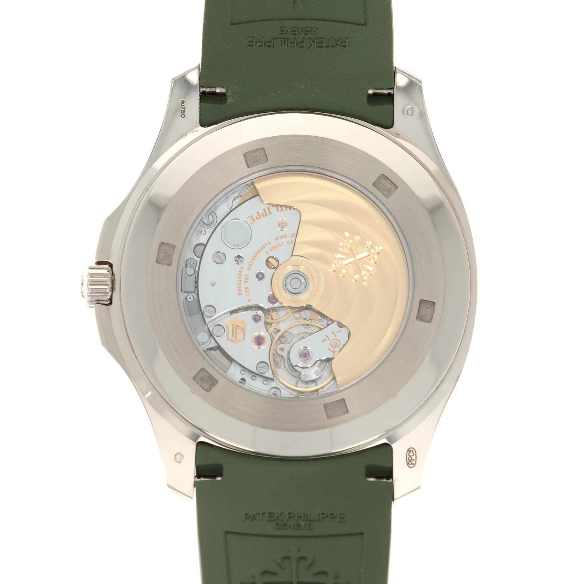 Patek Philippe White Gold Aquanaut Khaki Green Watch Ref. 5168 - Image 4