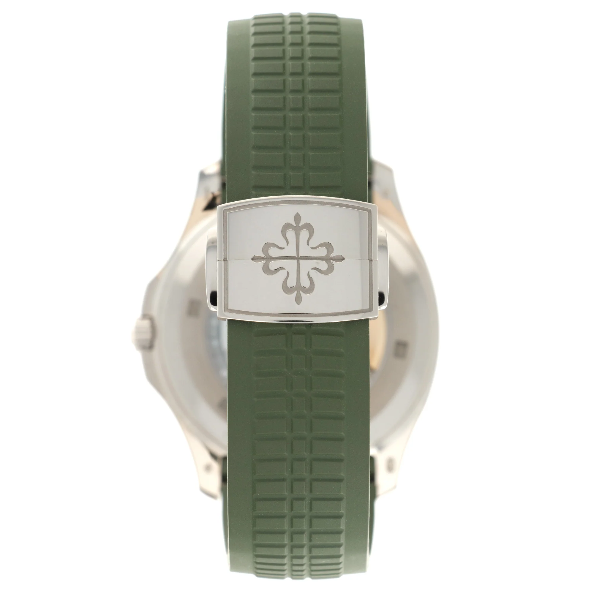 Patek Philippe White Gold Aquanaut Khaki Green Watch Ref. 5168 - Image 5
