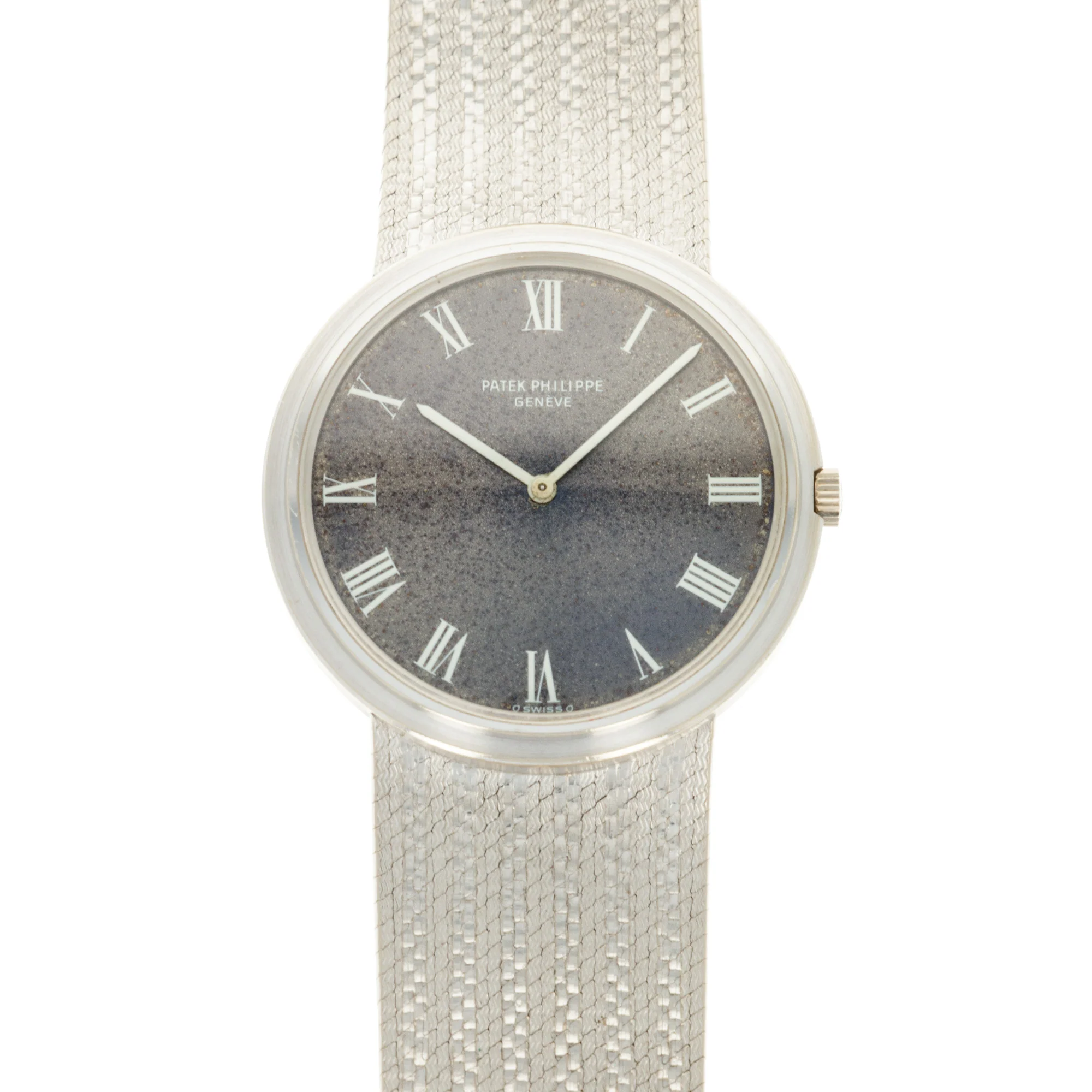 Patek Philippe White Gold Auto Ref. 3591 with Box and Papers