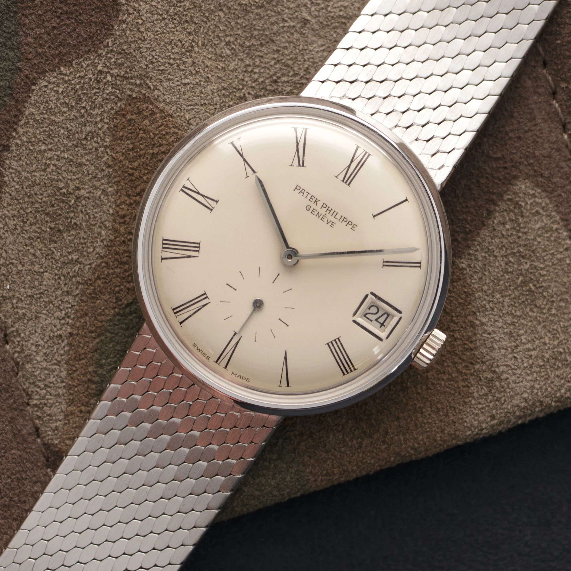 Patek Philippe White Gold Automatic Calatrava Ref. 3514 - Image 2