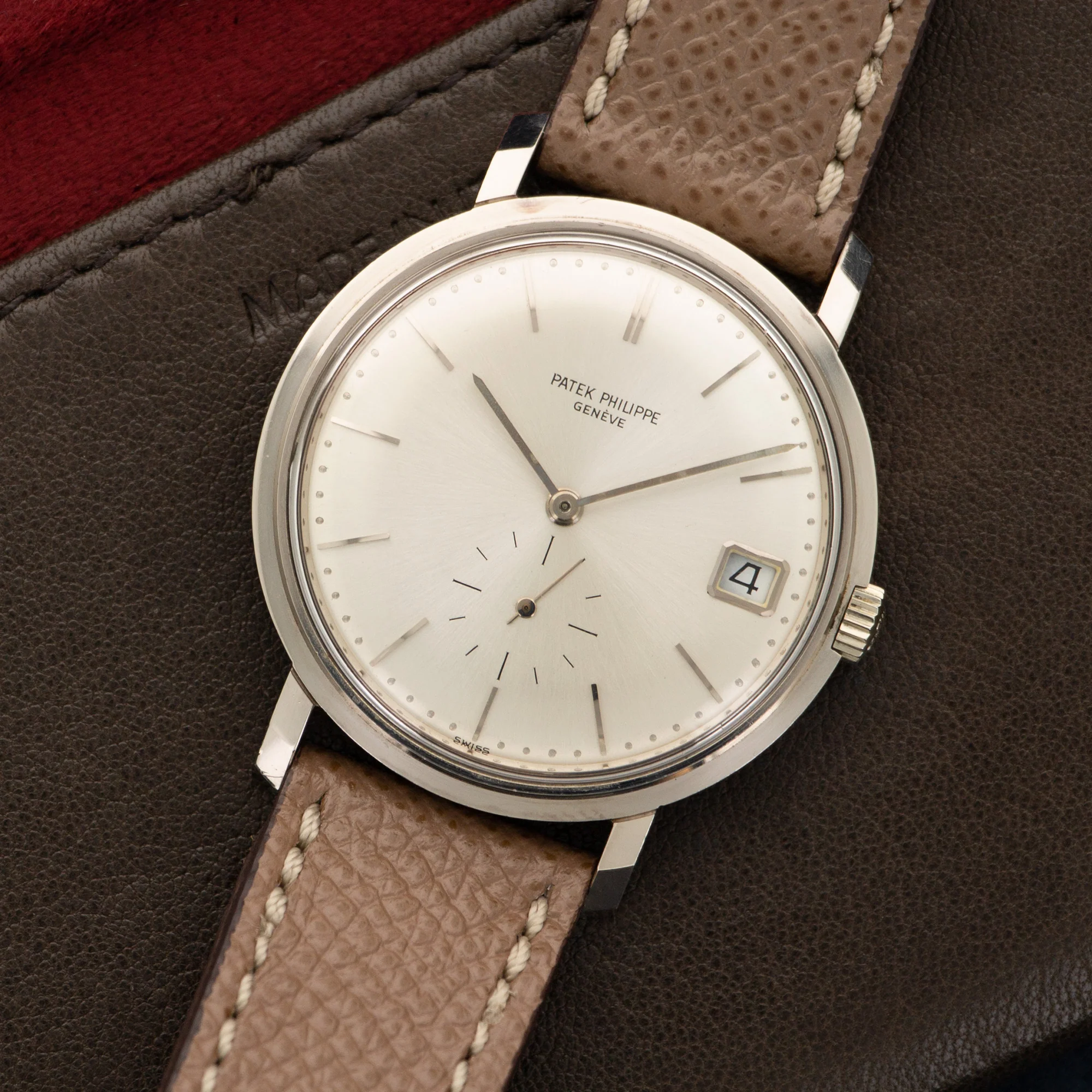 Patek Philippe White Gold Automatic Watch Ref. 3445 - Image 2