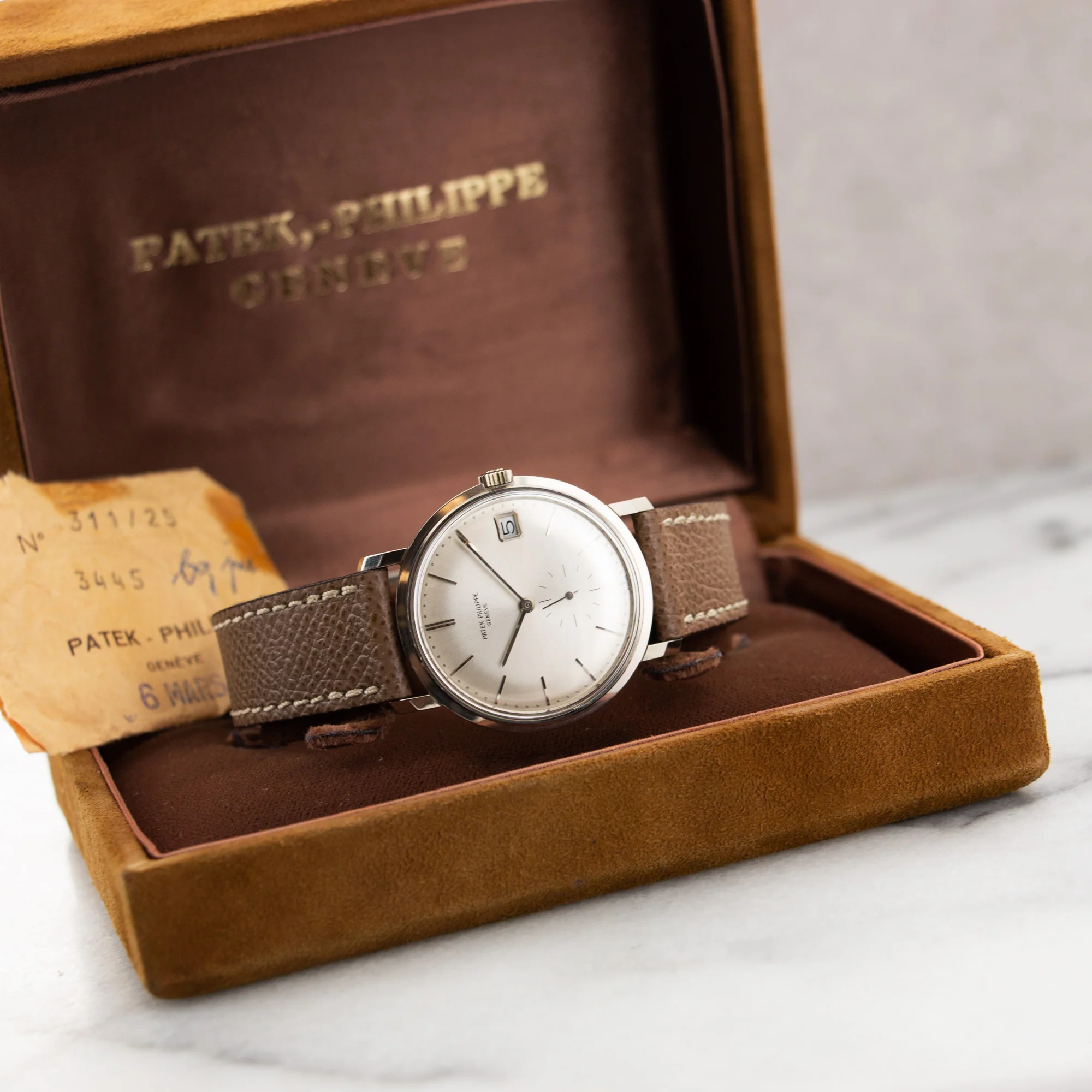 Patek Philippe White Gold Automatic Watch Ref. 3445 - Image 6