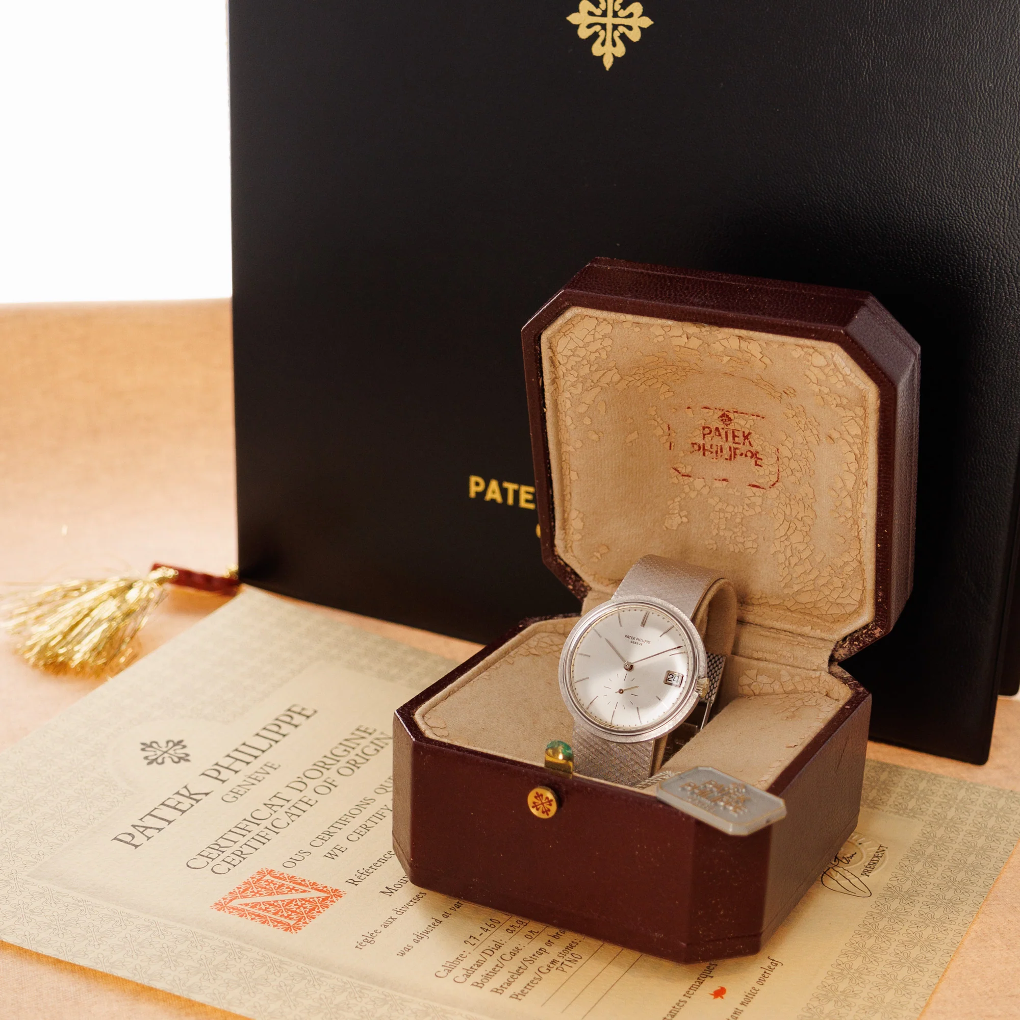 Patek Philippe White Gold Automatic Watch Ref. 3445 - Image 6