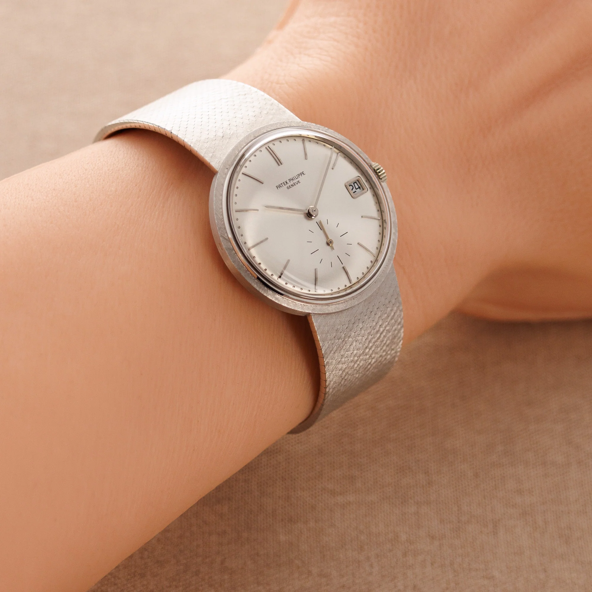 Patek Philippe White Gold Automatic Watch Ref. 3445 - Image 7