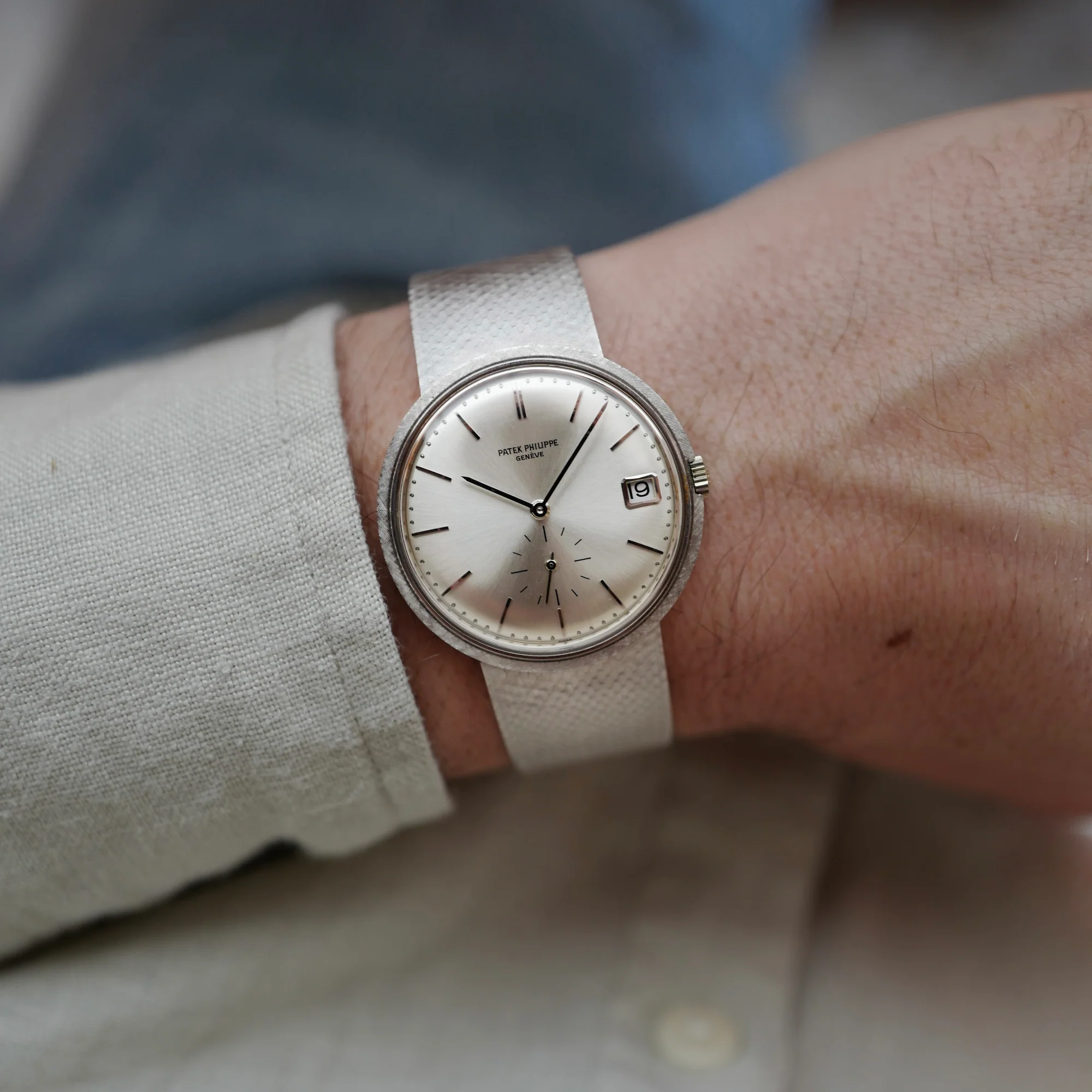 Patek Philippe White Gold Automatic Watch Ref. 3445 - Image 8