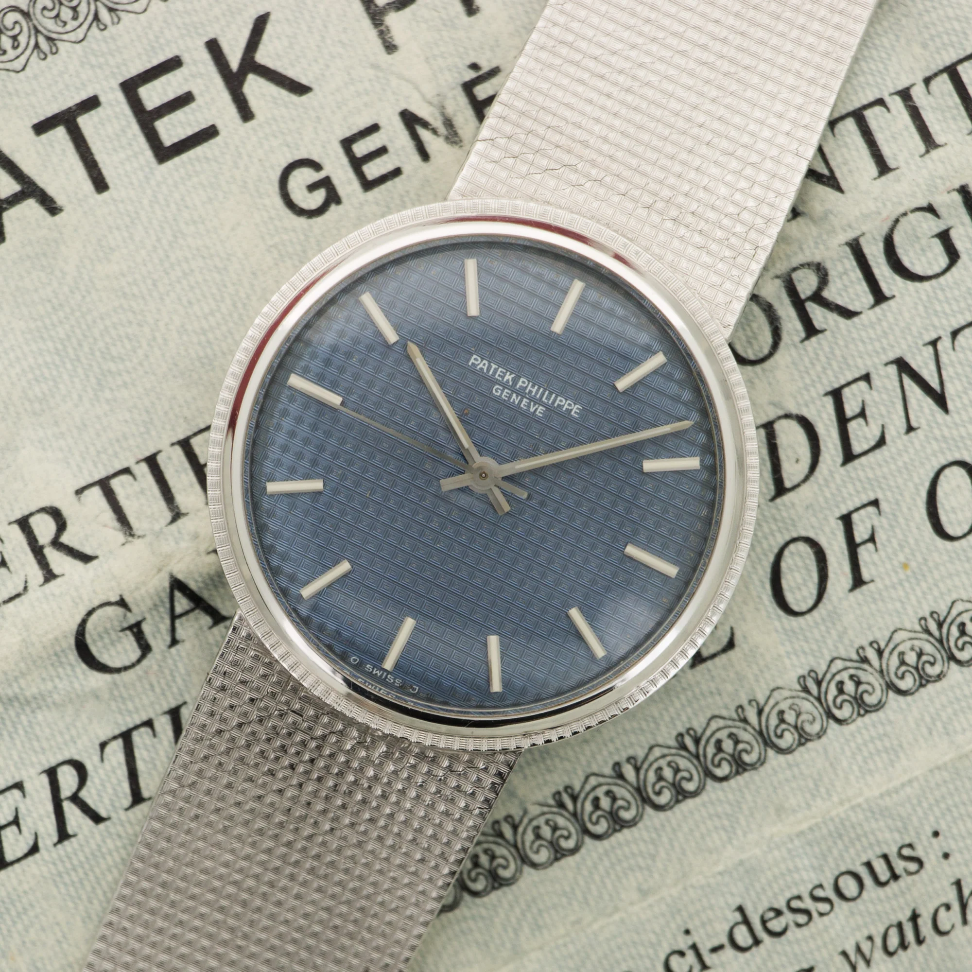 Patek Philippe White Gold Automatic Watch Ref. 3563 with Box & Papers - Image 2