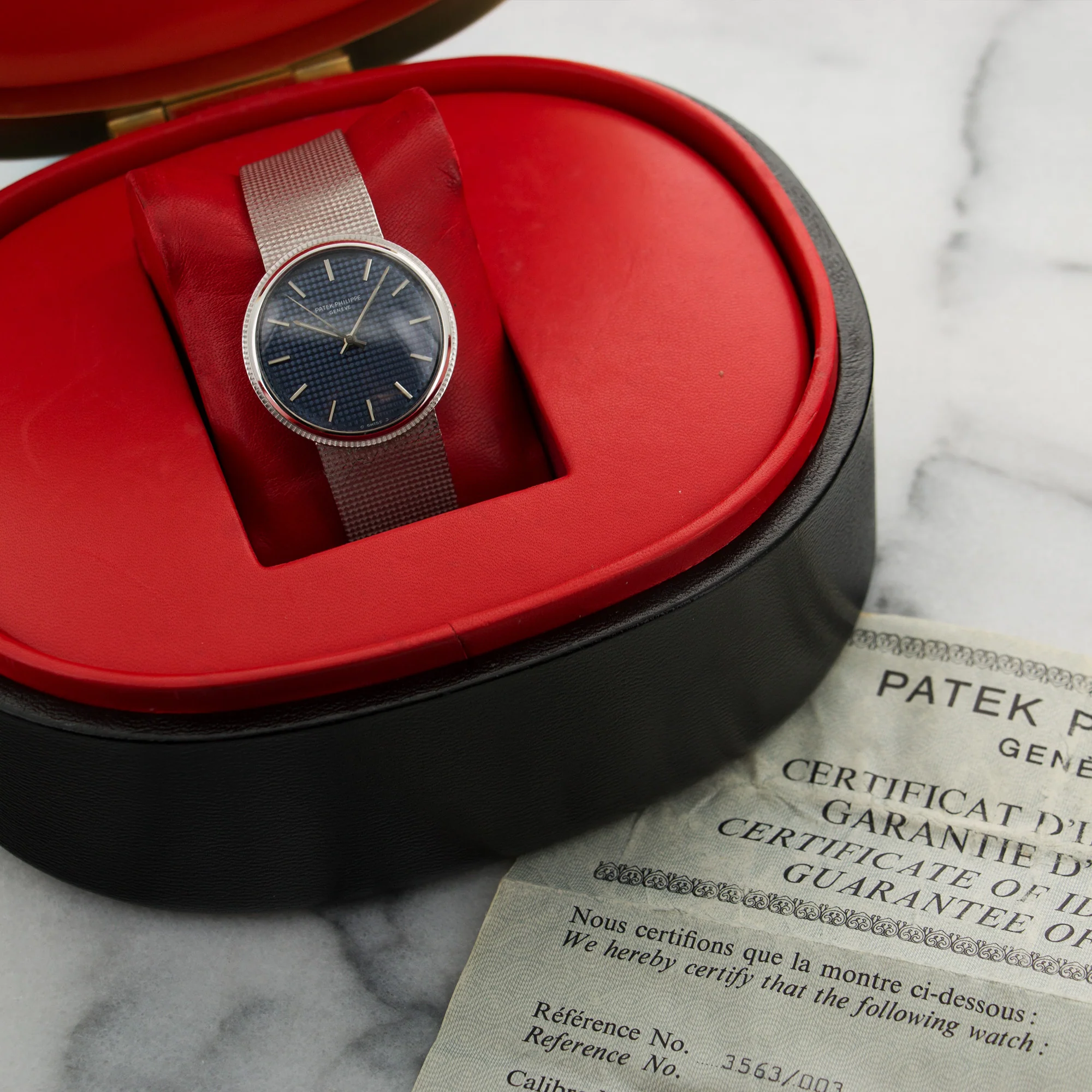 Patek Philippe White Gold Automatic Watch Ref. 3563 with Box & Papers - Image 6