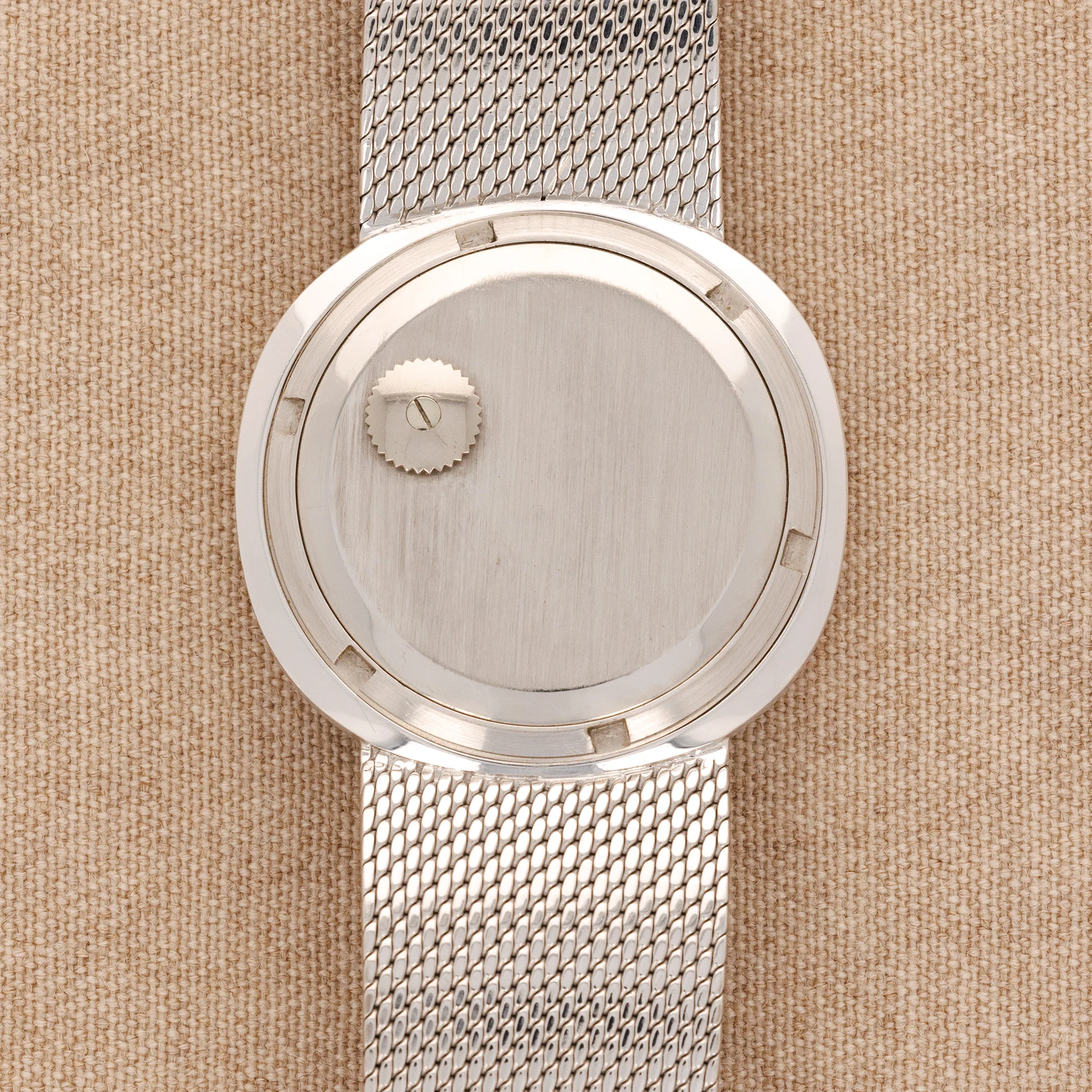 Patek Philippe White Gold Automatic Backwind Golden Circle Watch Ref. 3586 - Image 3