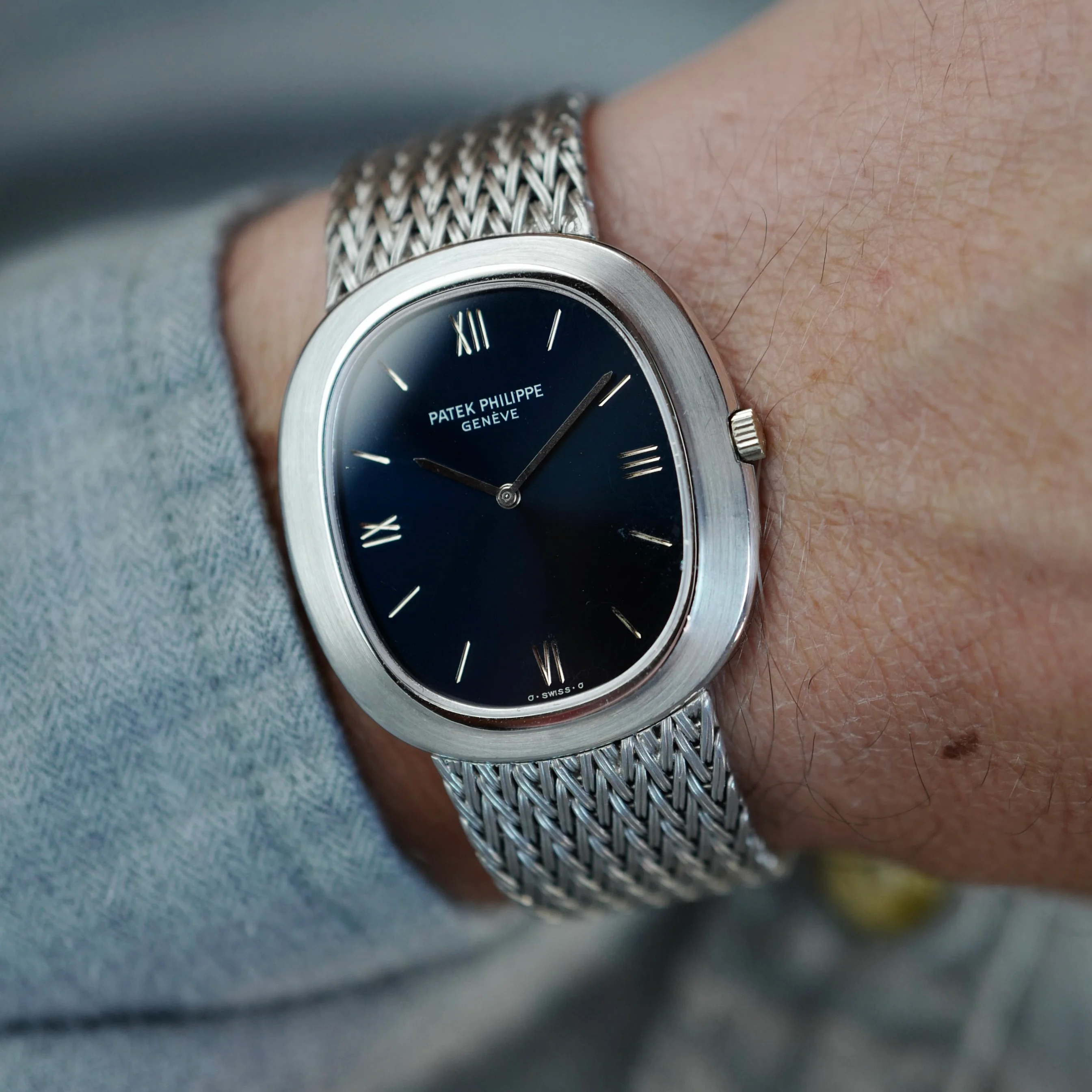 Patek Philippe White Gold Automatic Watch Ref. 3589 - Image 5