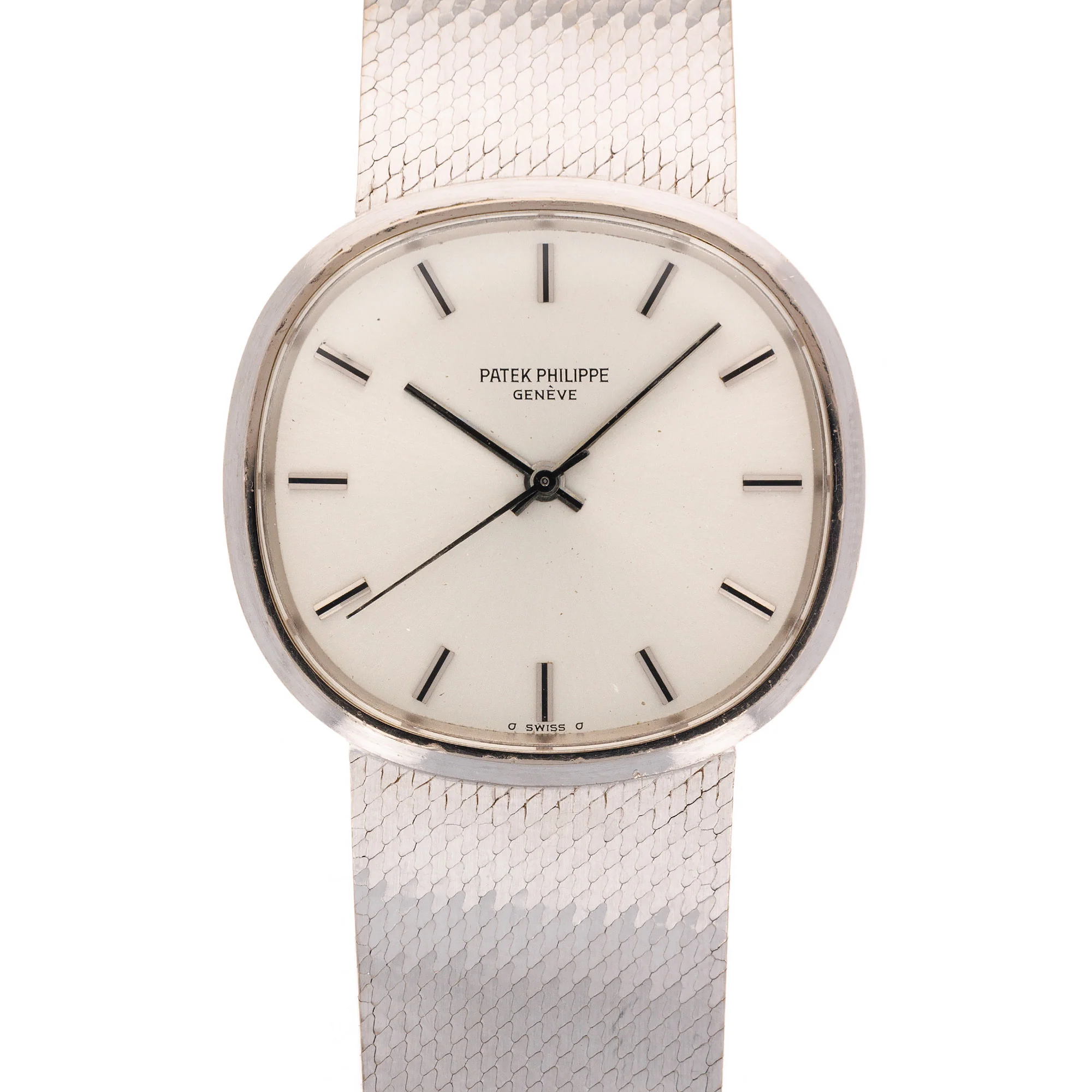 Patek Philippe White Gold Back Wind Golden Ellipse Ref. 3586
