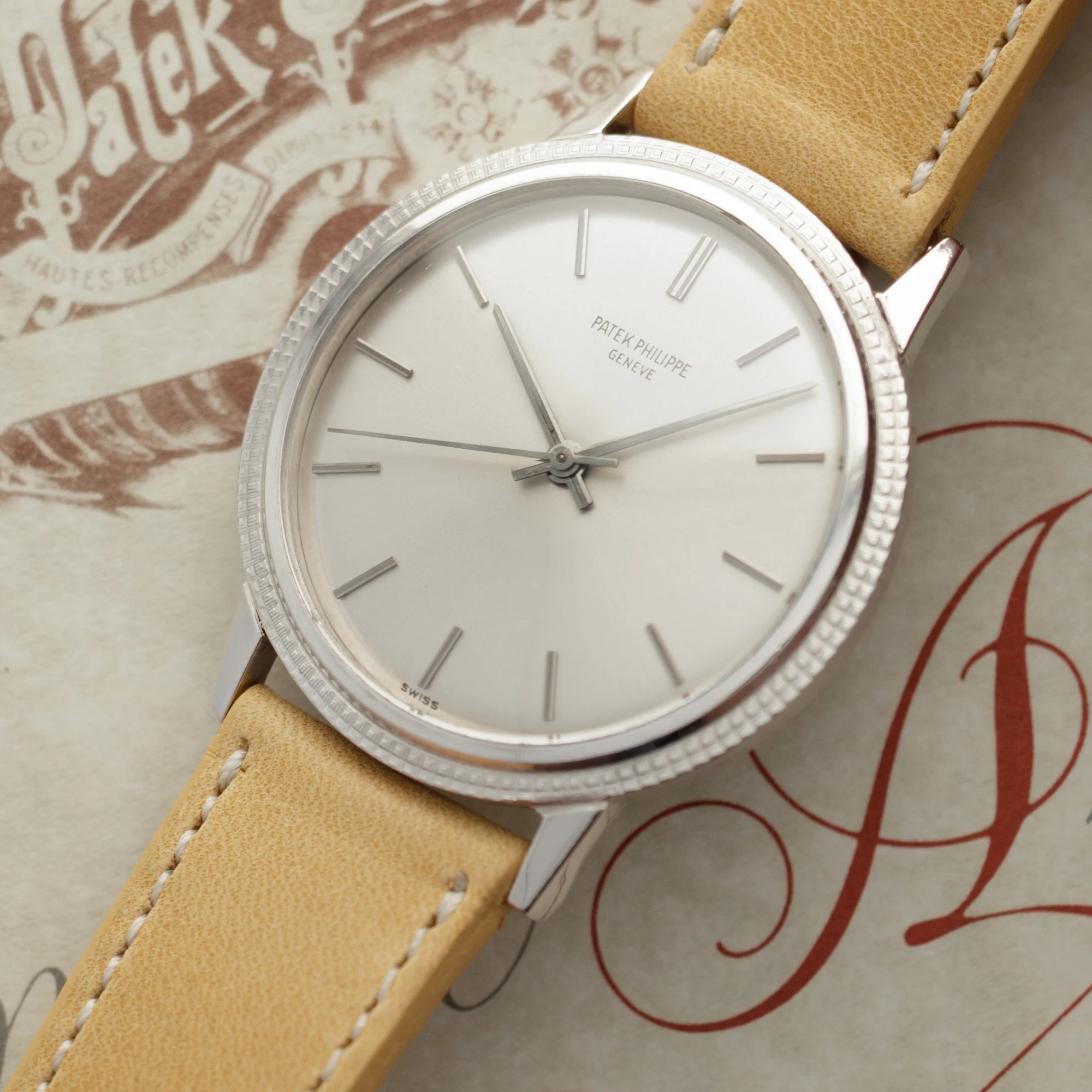 Patek Philippe White Gold Backwind Calatrava Ref. 3569 - Image 2