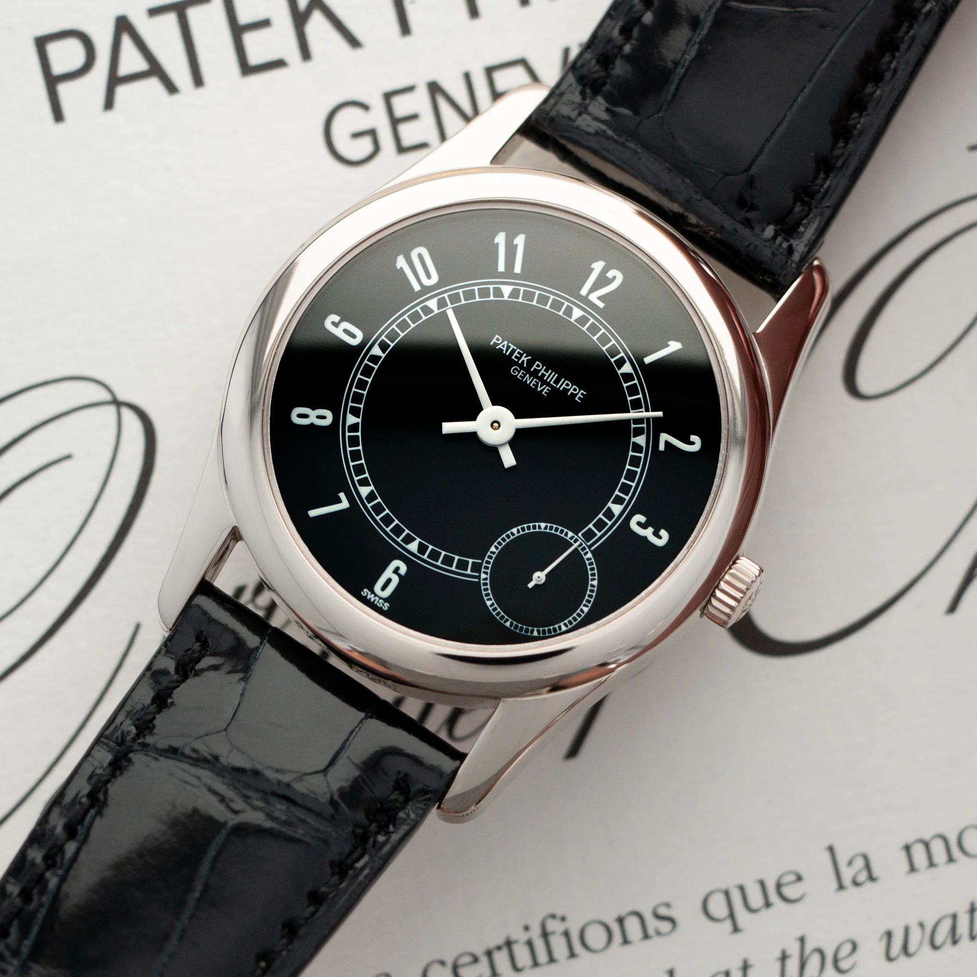 Patek Philippe White Gold Calatrava Automatic Watch Ref. 5000 - Image 2