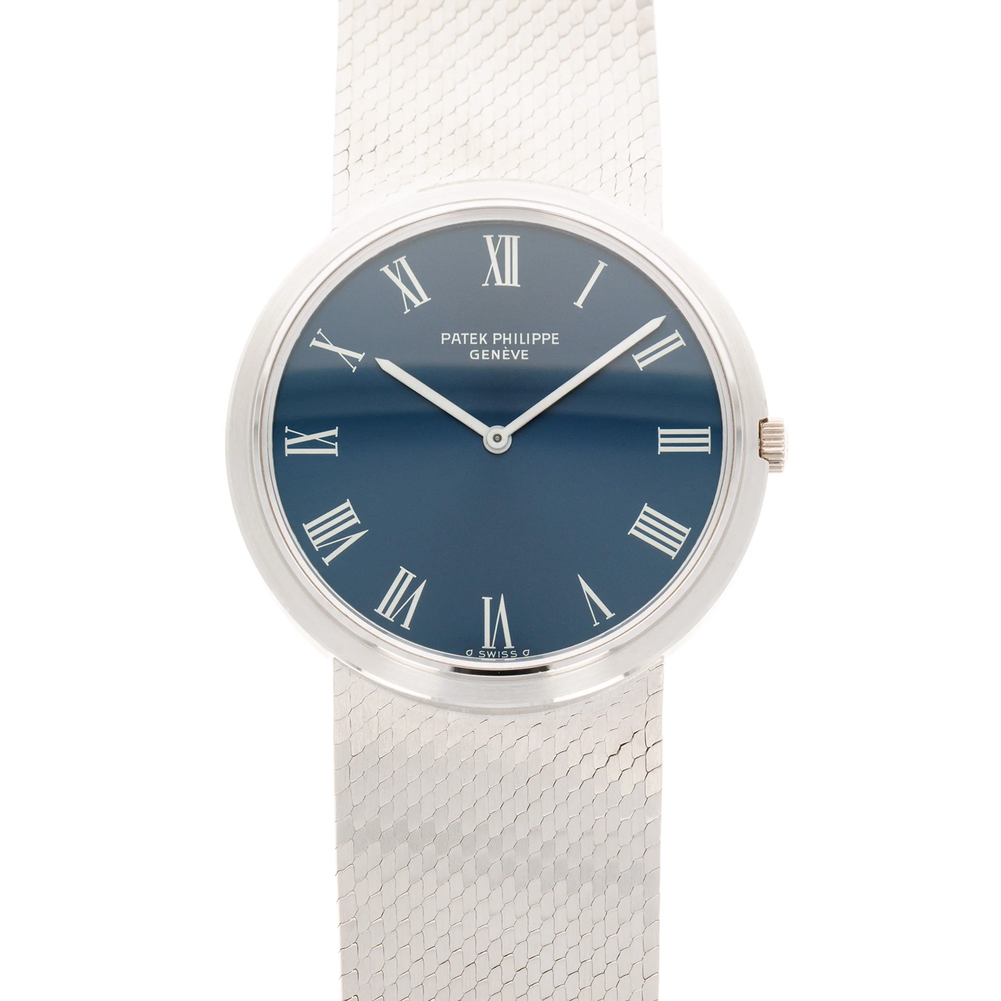 Patek Philippe White Gold Calatrava Bracelet Watch Ref. 3606