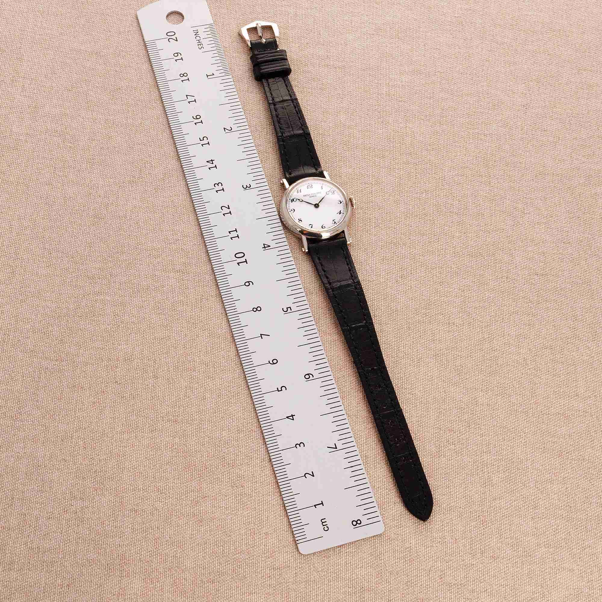 Patek Philippe White Gold Calatrava Officers Watch Ref. 4860 - Image 6