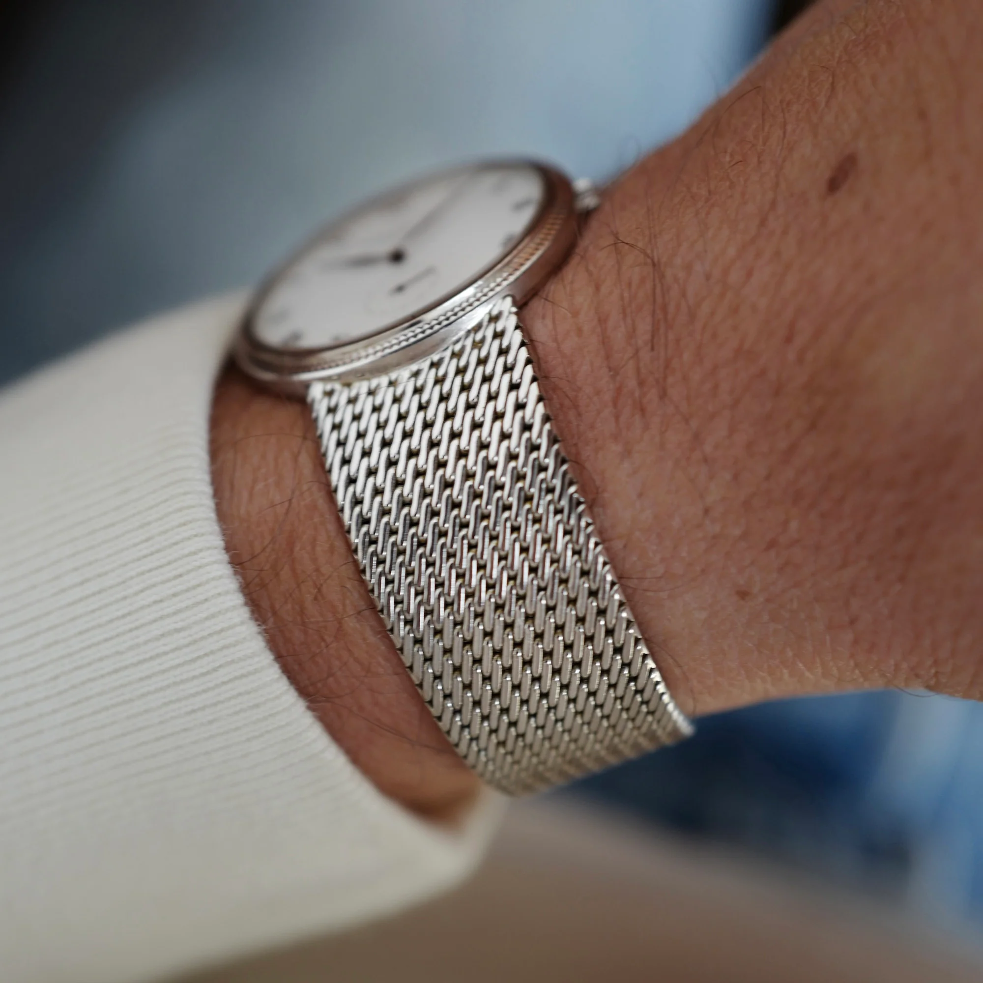 Patek Philippe White Gold Calatrava Ref. 3919 on Bracelet - Image 2