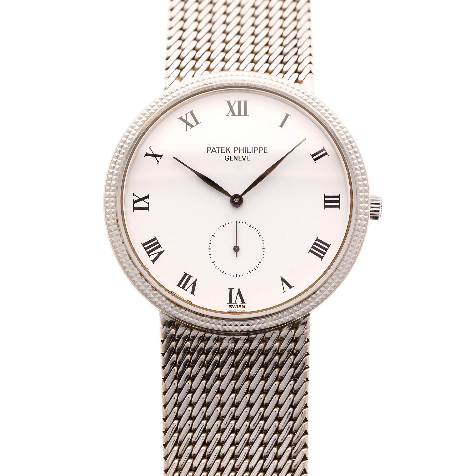Patek Philippe White Gold Calatrava Ref. 3919 on Bracelet - Image 7
