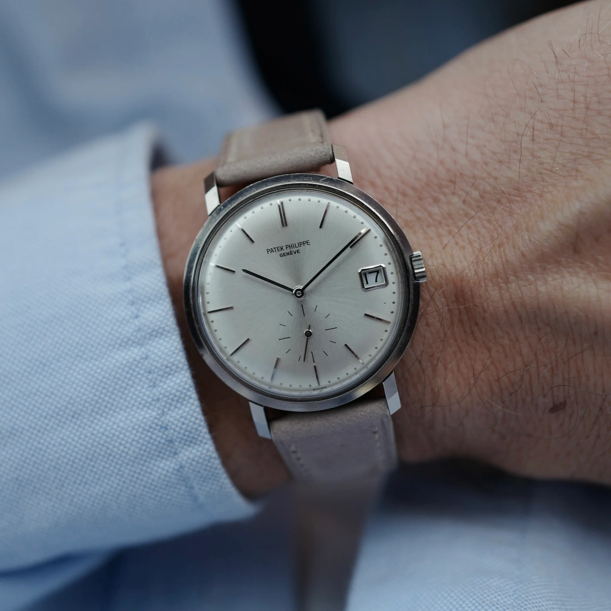 Patek Philippe White Gold Calatrava Watch Ref. 3445 in Top Condition - Image 4