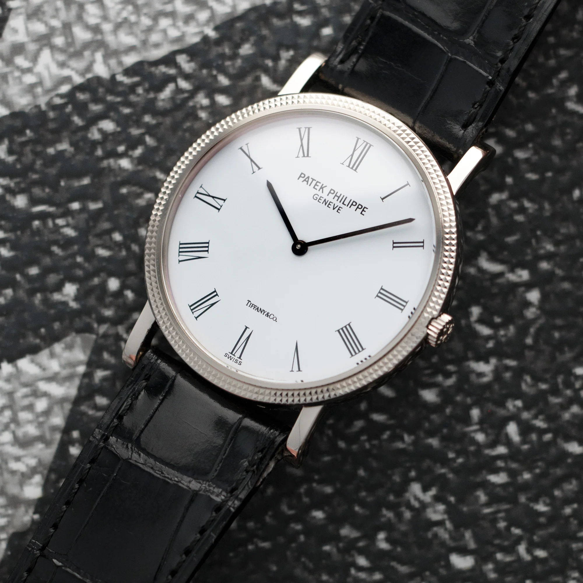Patek Philippe White Gold Calatrava Watch, Ref. 3520 Retailed by Tiffany & Co. - Image 2