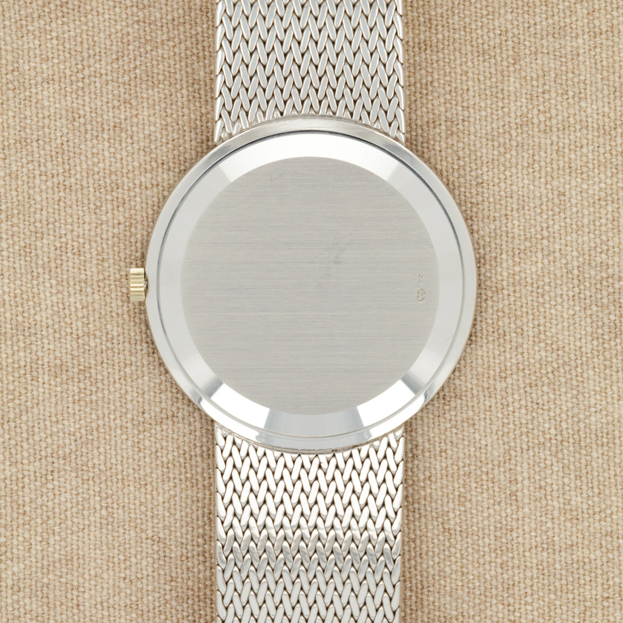 Patek Philippe White Gold Calatrava Watch Ref. 3759 with Original Diamond Bezel and Dial - Image 5