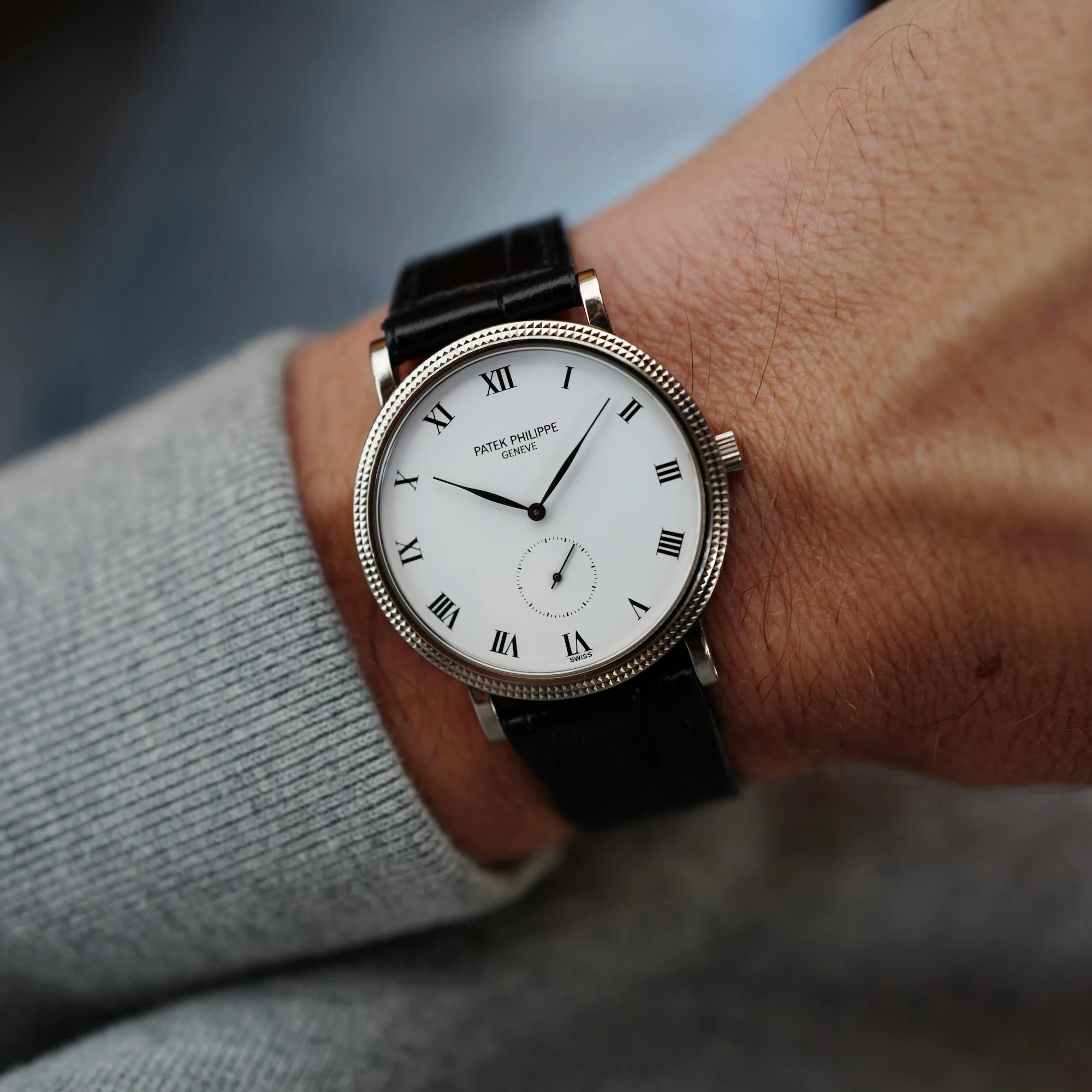 Patek Philippe White Gold Calatrava Watch Ref. 3919 - Image 4