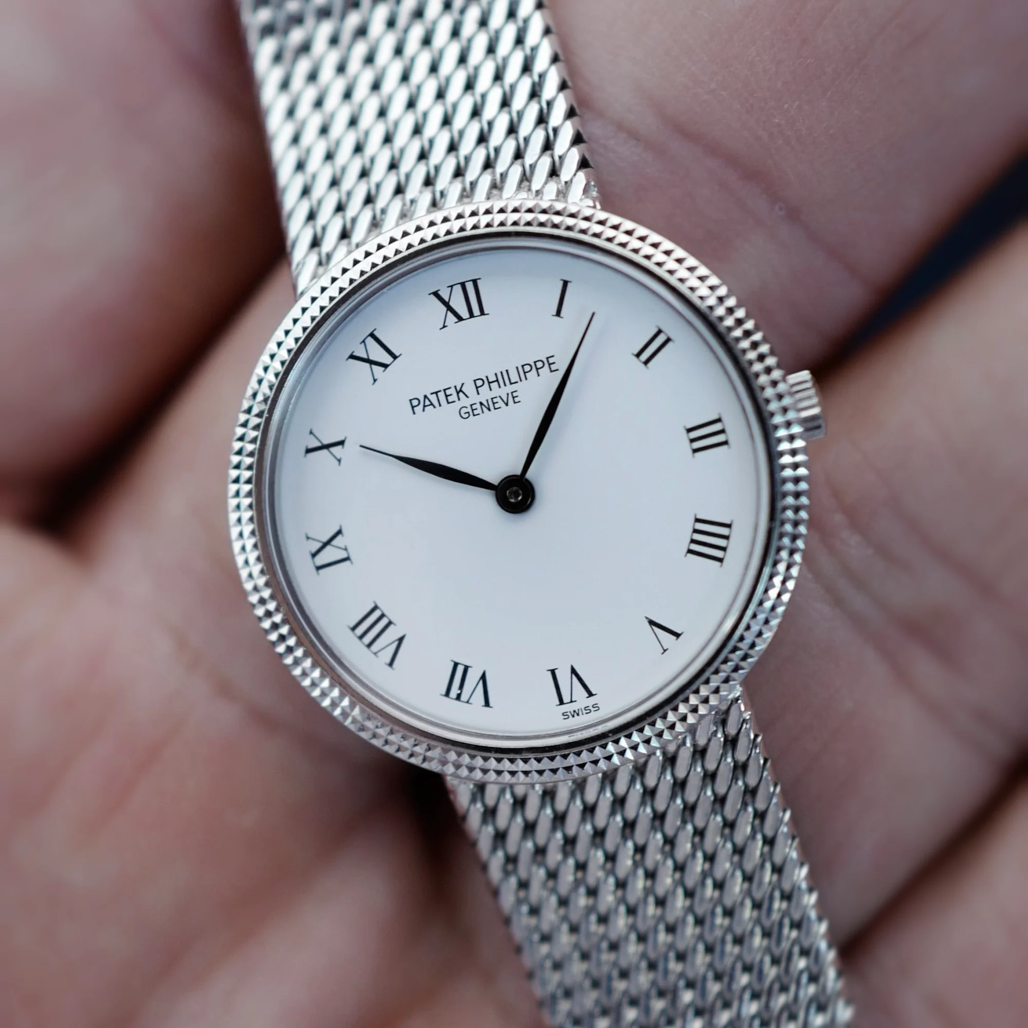 Patek Philippe White Gold Calatrava Watch Ref. 4189 (New Arrival) - Image 2