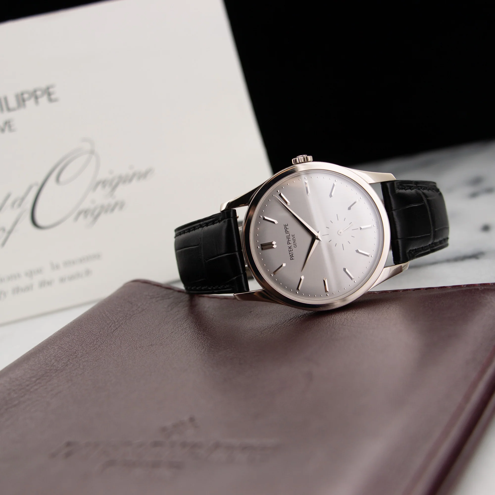 Patek Philippe White Gold Calatrava Watch Ref. 5196 - Image 6