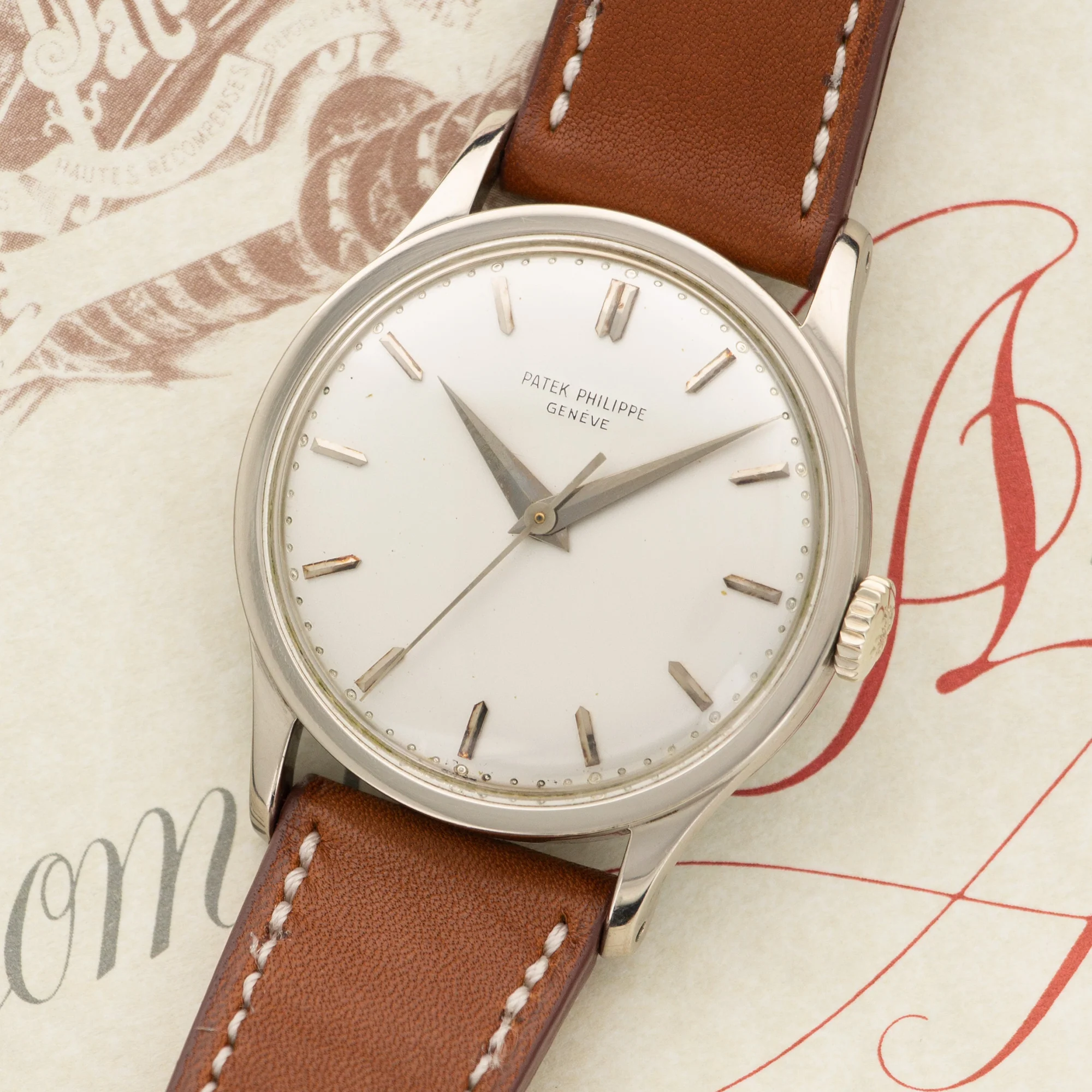 Patek Philippe White Gold Calatrava Watch Ref. 570 - Image 2