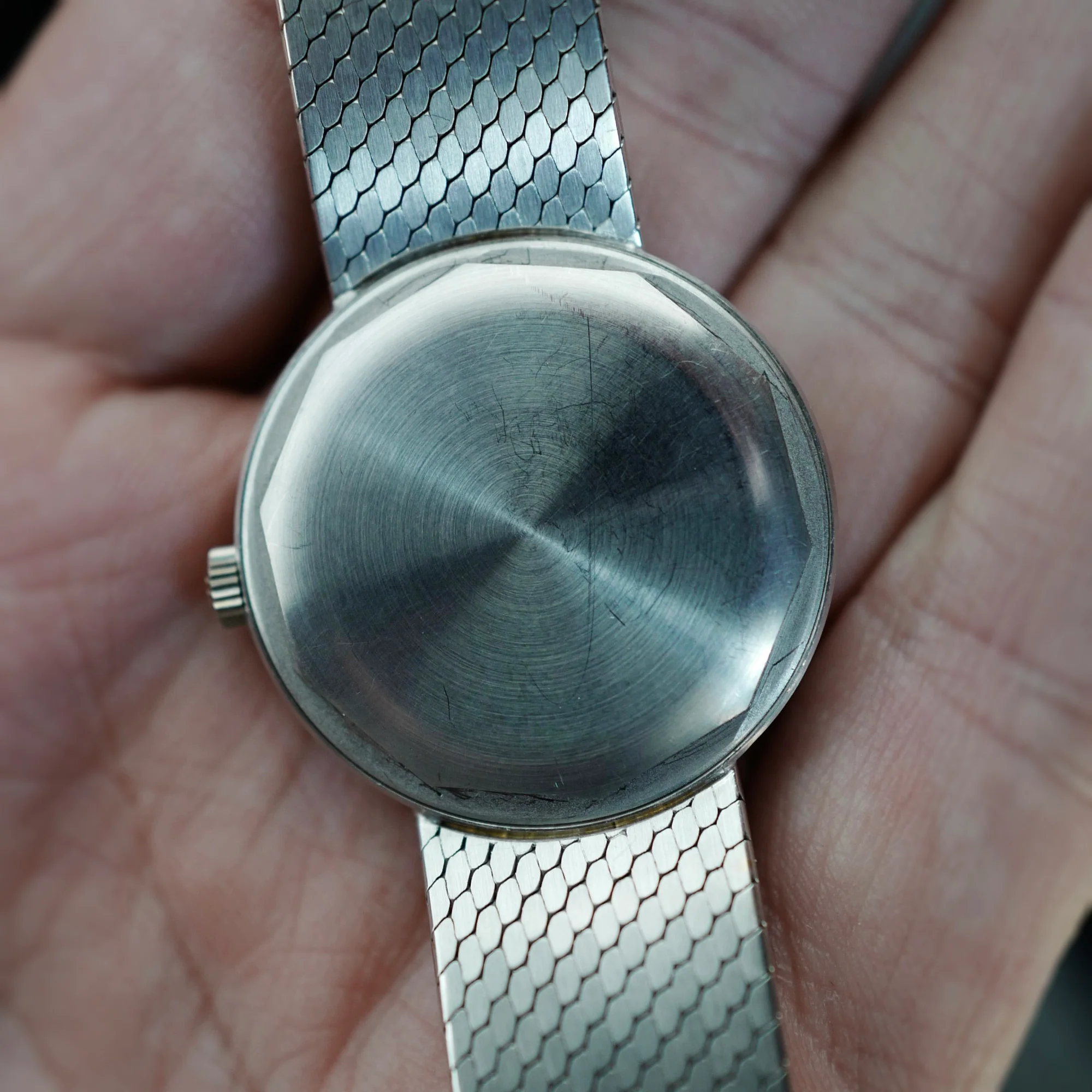 Patek Philippe White Gold Calatrava Watch with Unusual Grey Dial Watch Ref. 3514 - Image 7