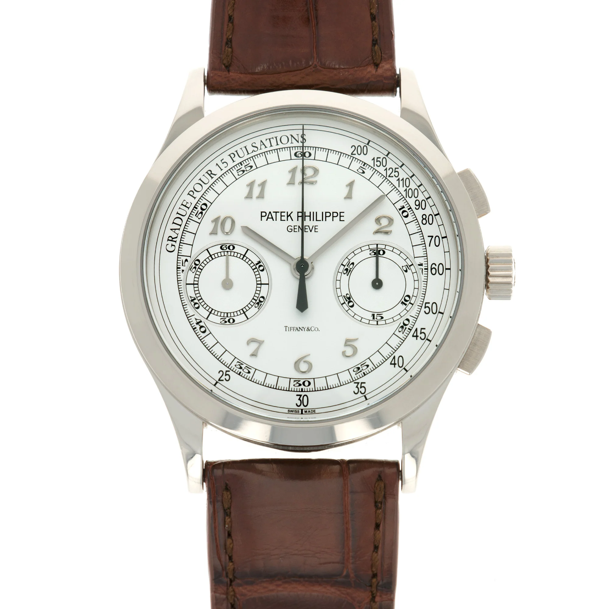 Patek Philippe White Gold Chronograph Ref. 5170, Retailed by Tiffany & Co.