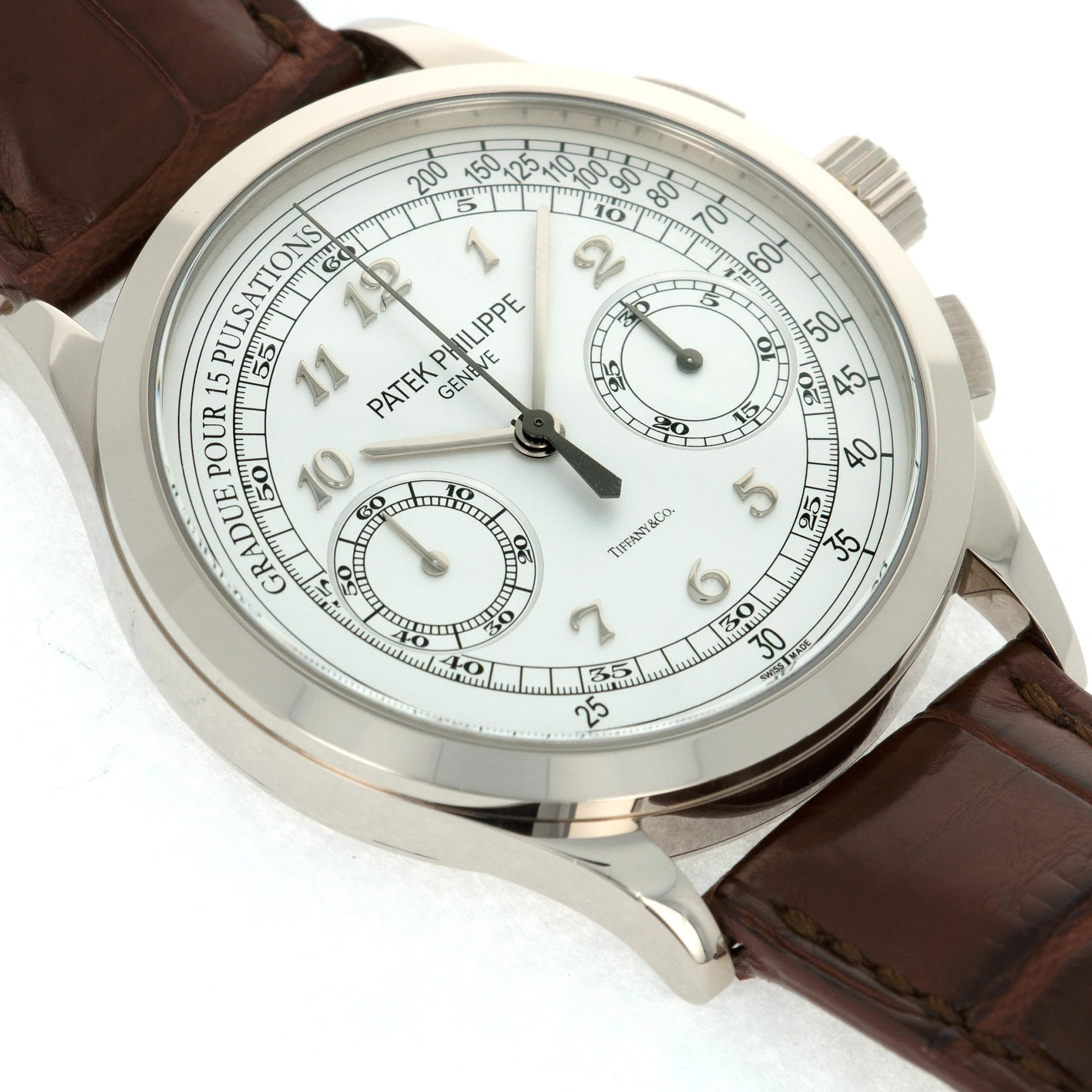 Patek Philippe White Gold Chronograph Ref. 5170, Retailed by Tiffany & Co. - Image 3