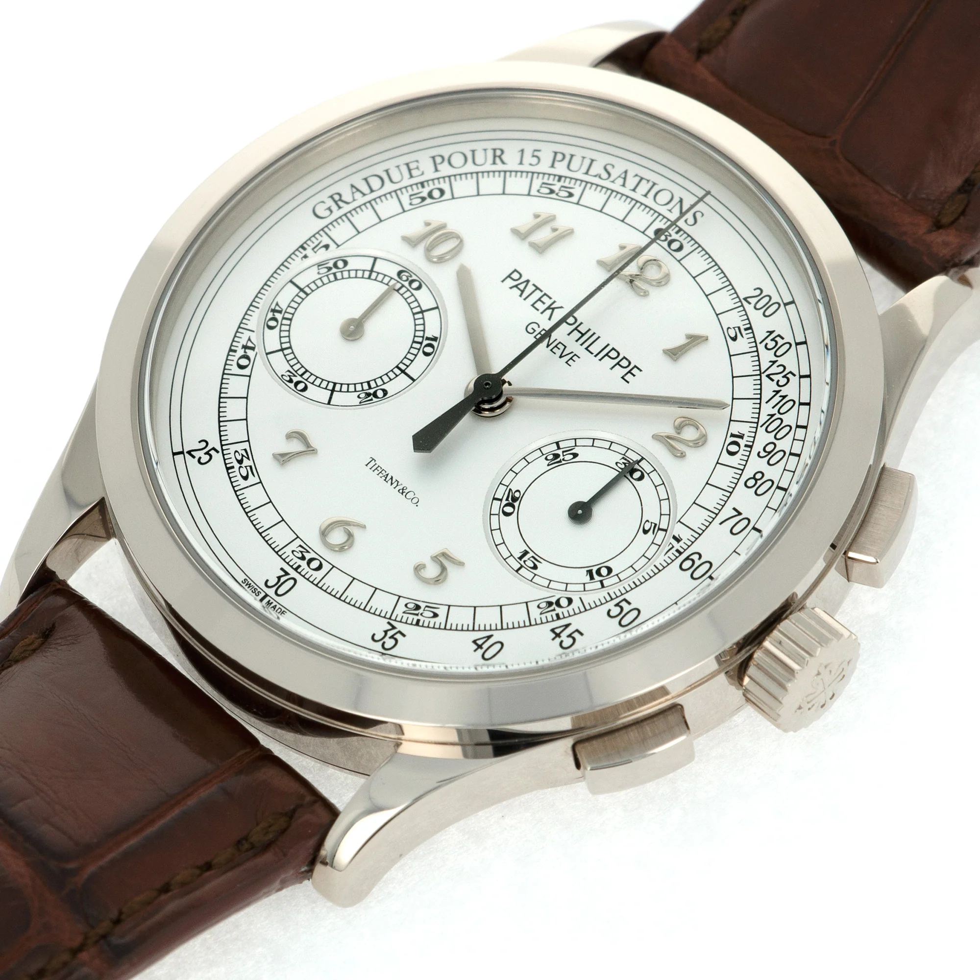 Patek Philippe White Gold Chronograph Ref. 5170, Retailed by Tiffany & Co. - Image 4