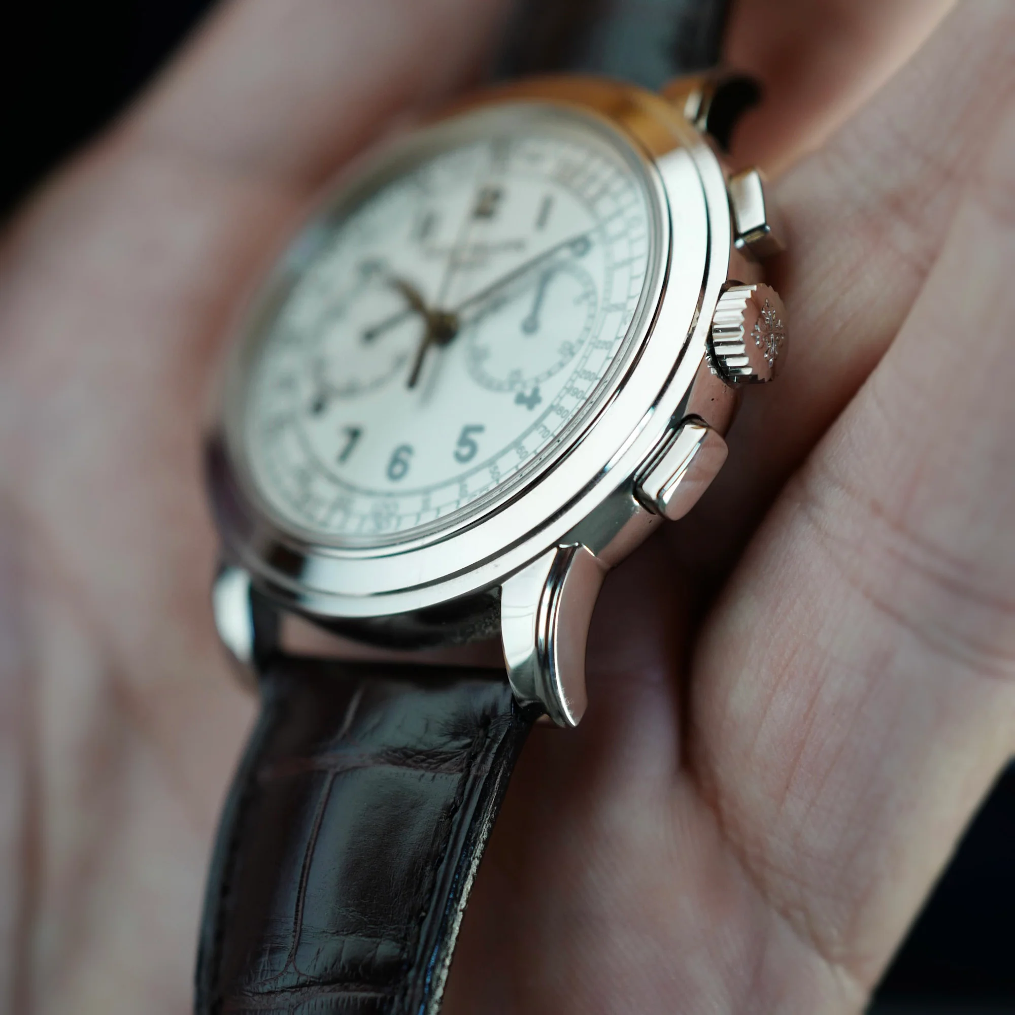Patek Philippe White Gold Chronograph Watch Ref. 5070 (New Arrival) - Image 3