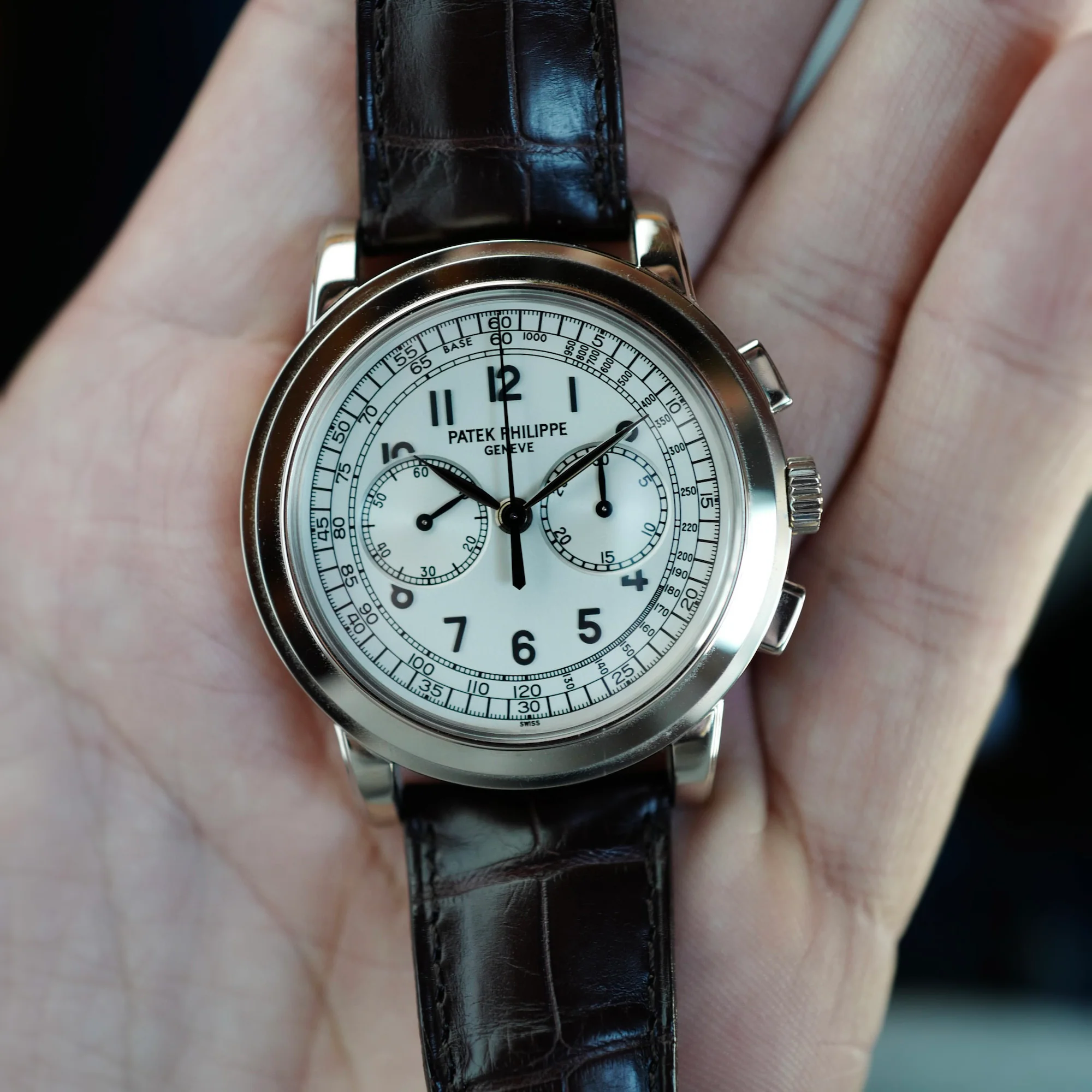 Patek Philippe White Gold Chronograph Watch Ref. 5070 (New Arrival) - Image 6