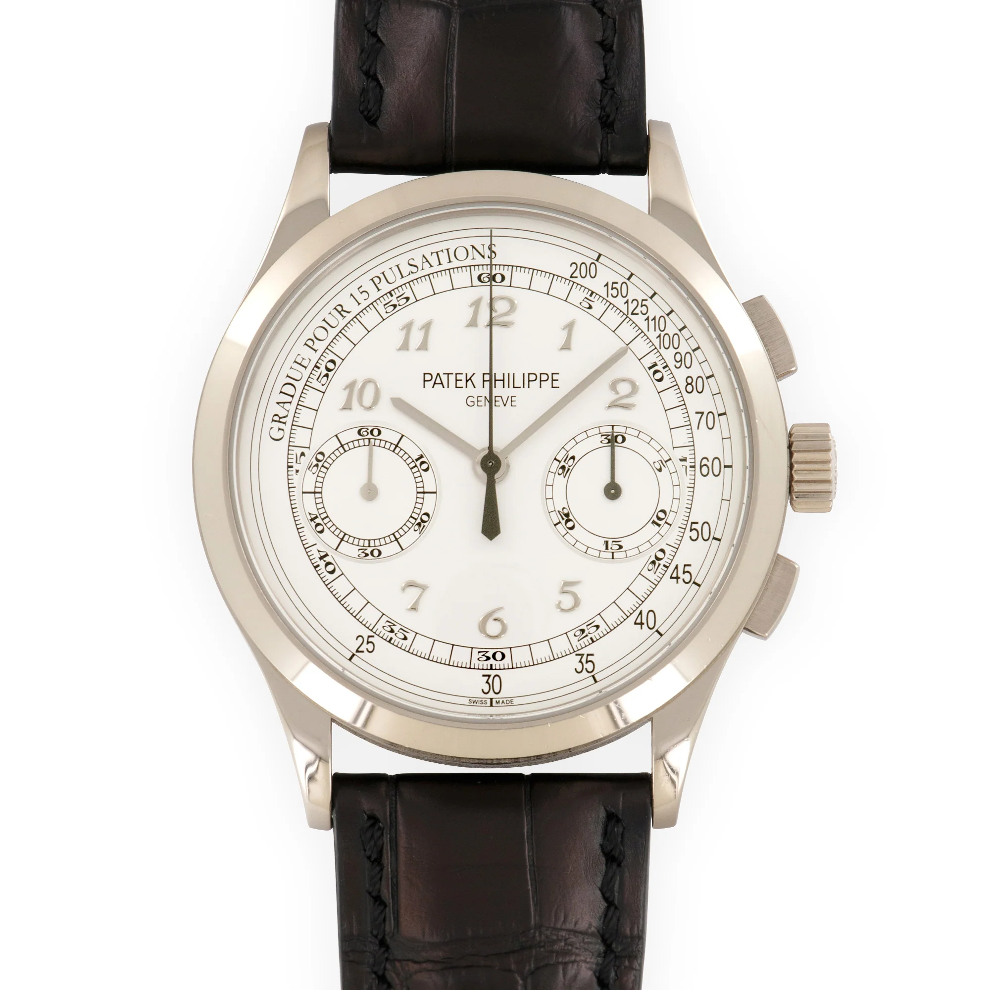 Patek Philippe White Gold Chronograph Watch Ref. 5170