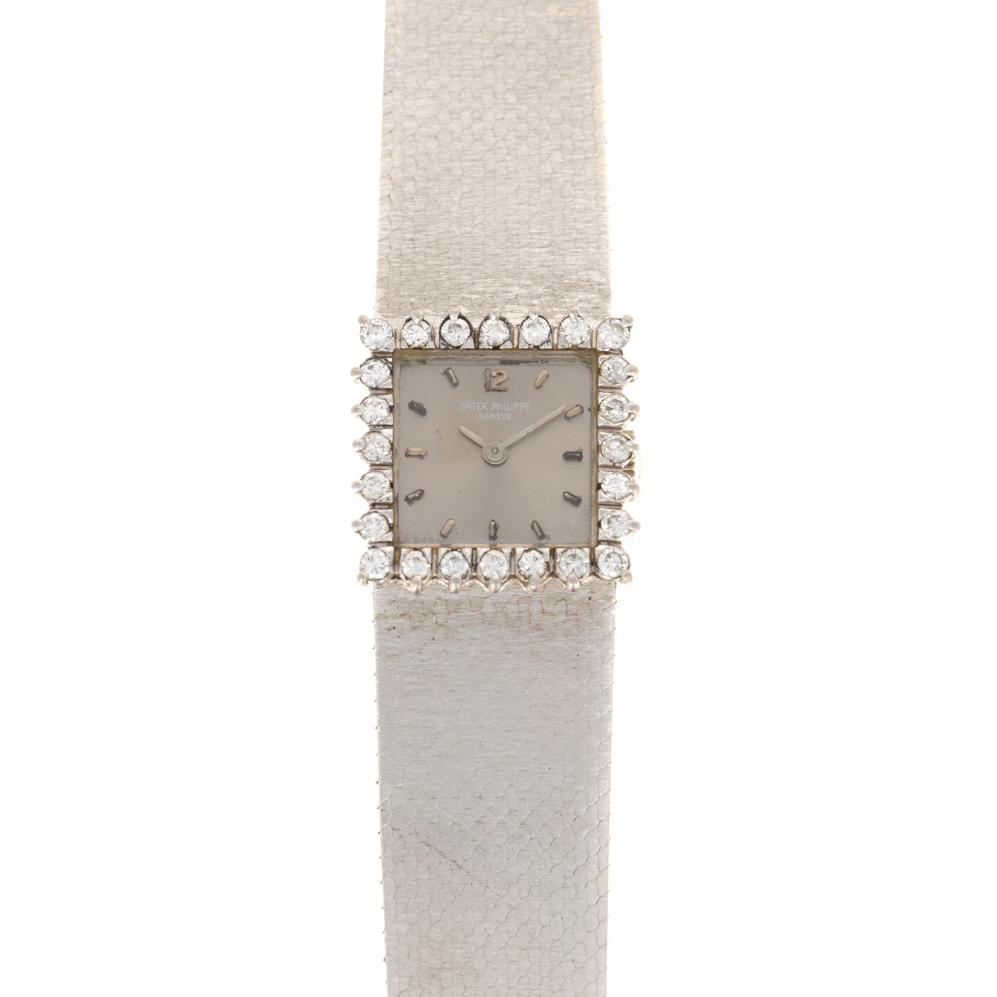 Patek Philippe White Gold Diamond Bezel ladies Watch Ref. 3285/49