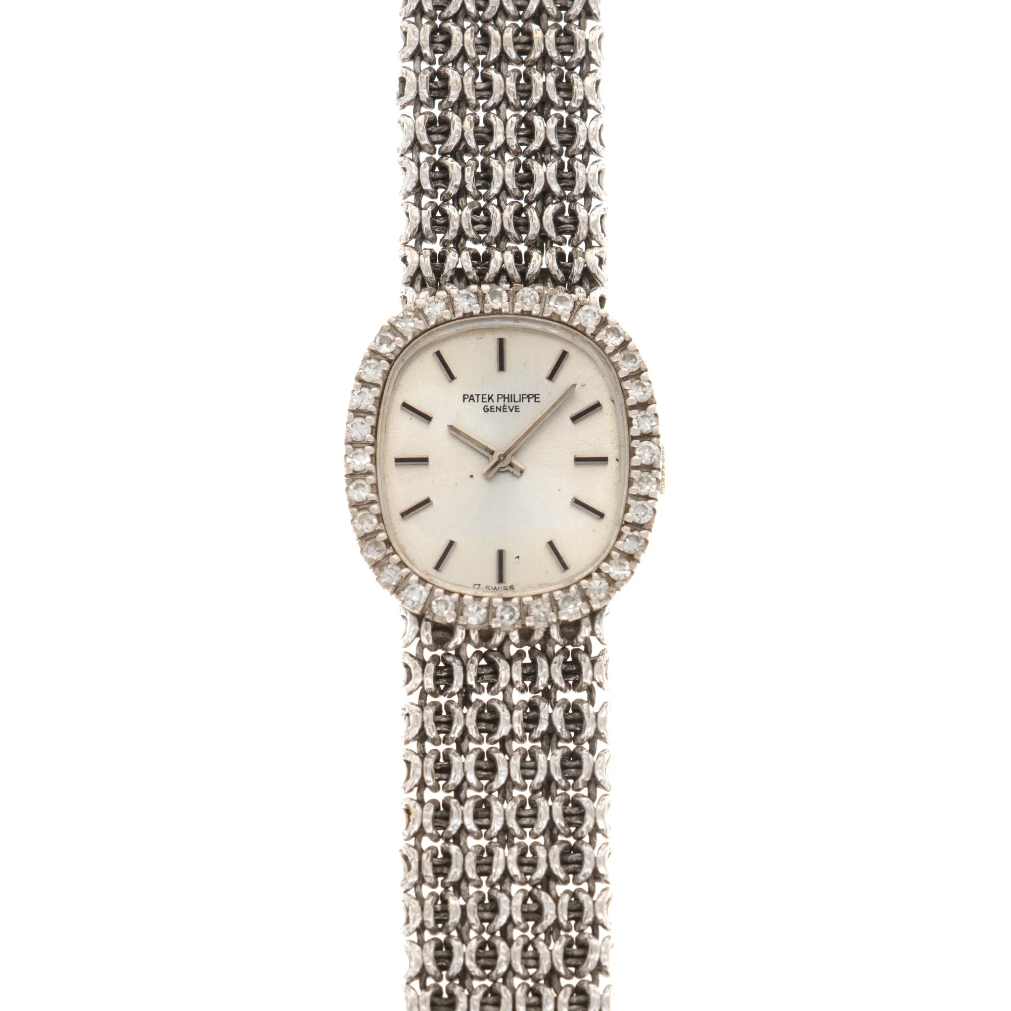 Patek Philippe White Gold Diamond Watch Ref. 4201