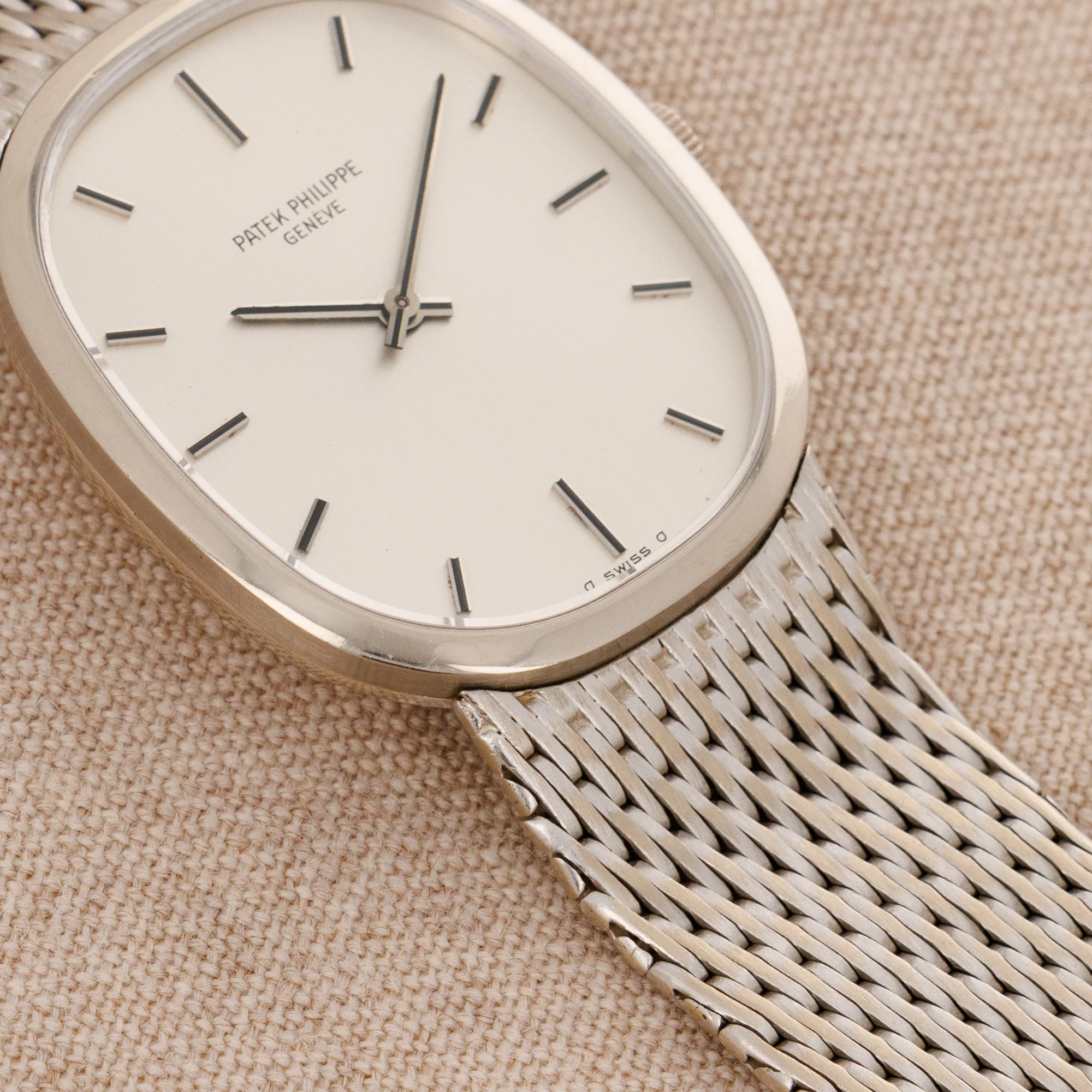 Patek Philippe White Gold Elliipse Watch Ref. 3548 - Image 4
