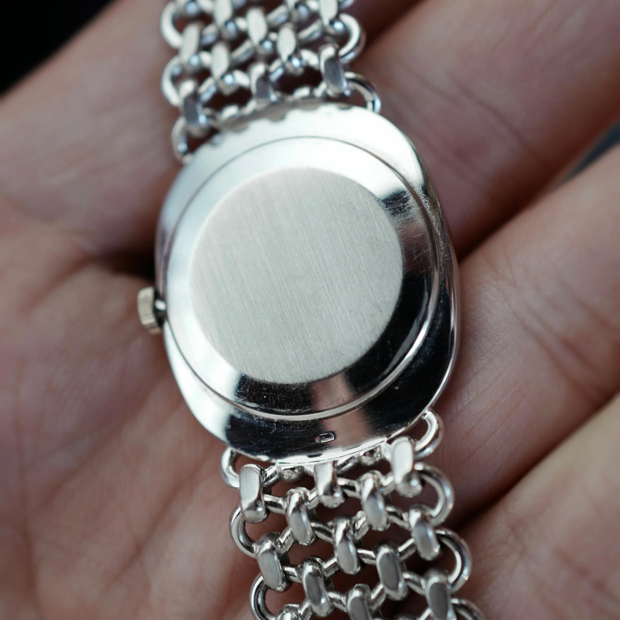 Patek Philippe White Gold Ellipse Ref. 3848 with JPE Chain Link Bracelet (New Arrival) - Image 5