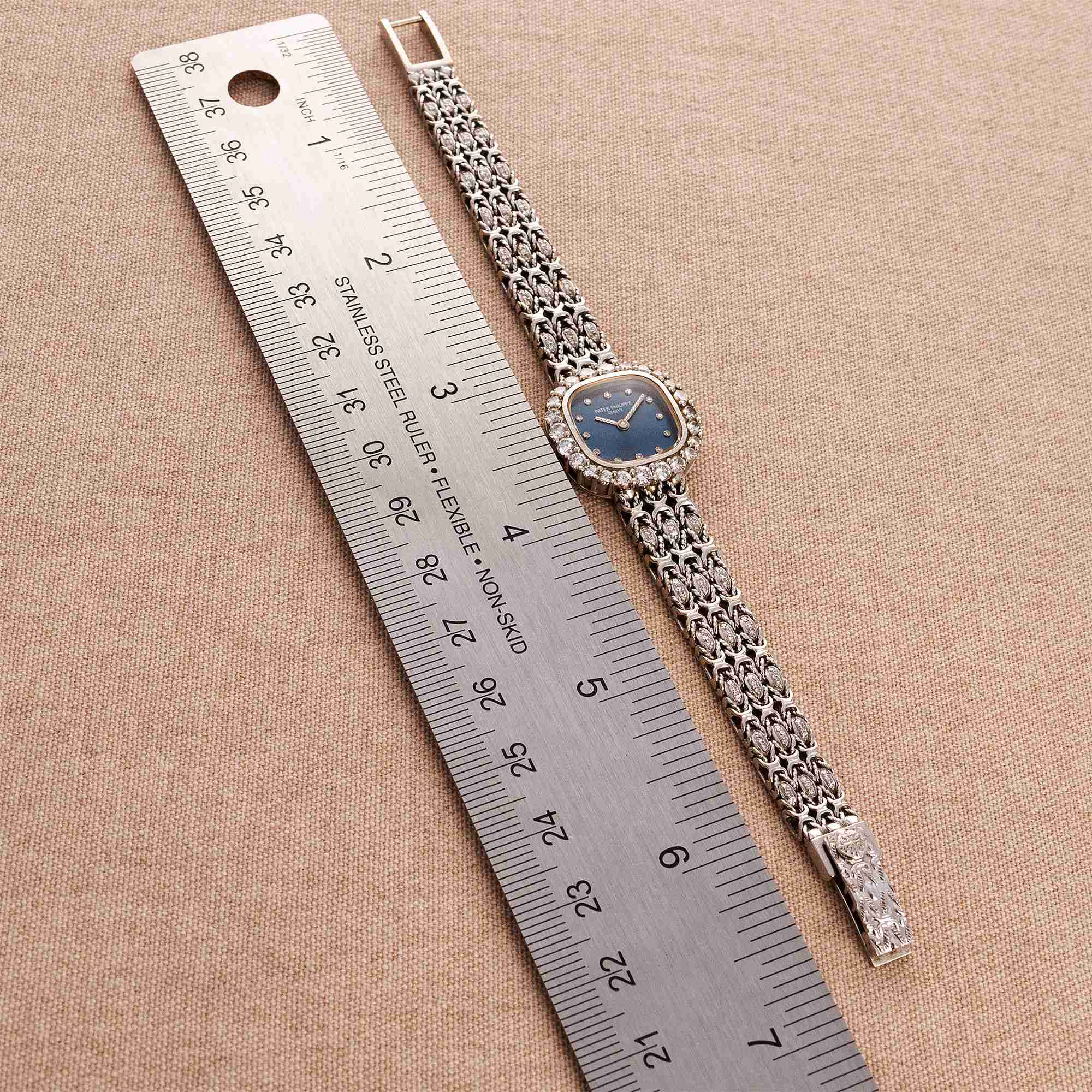 Patek Philippe White Gold Ellipse Ref. 4716 with Factory Diamonds Bracelet - Image 3
