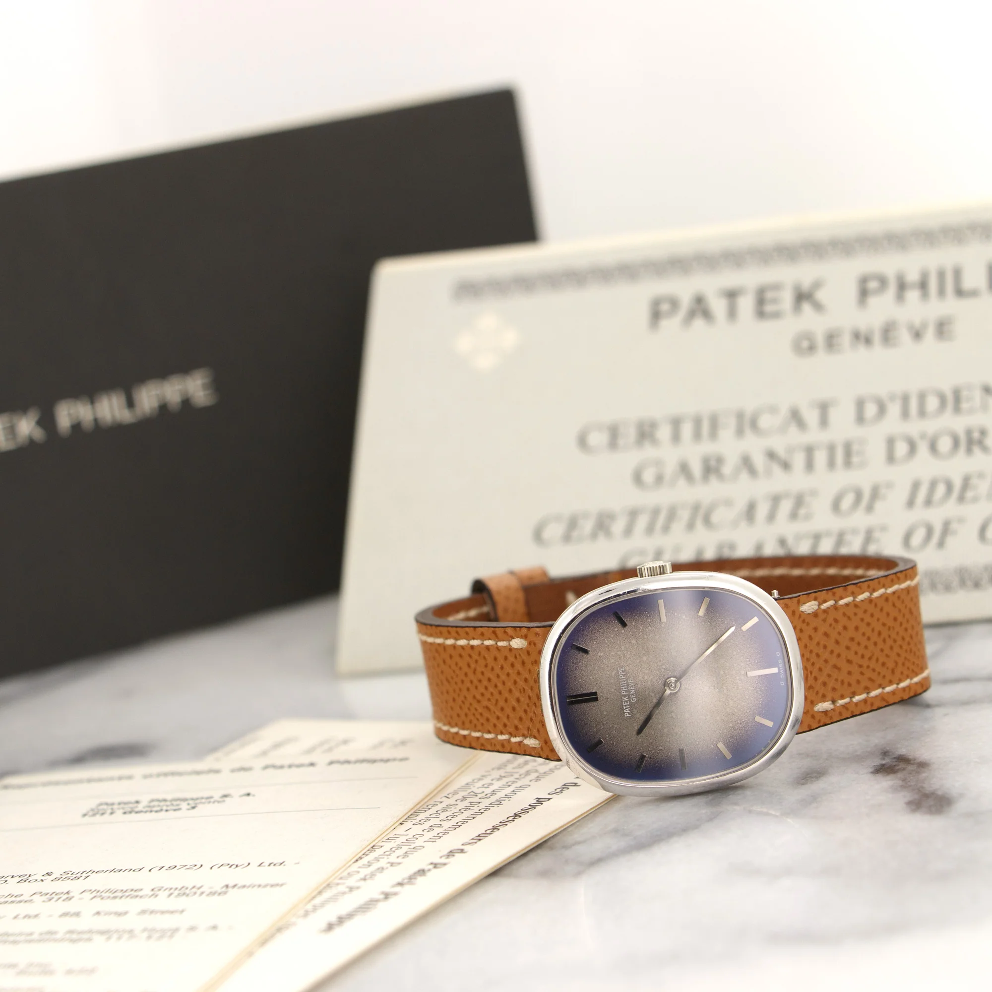 Patek Philippe White Gold Ellipse Watch Ref. 3648, Retailed by Somazzi - Image 5
