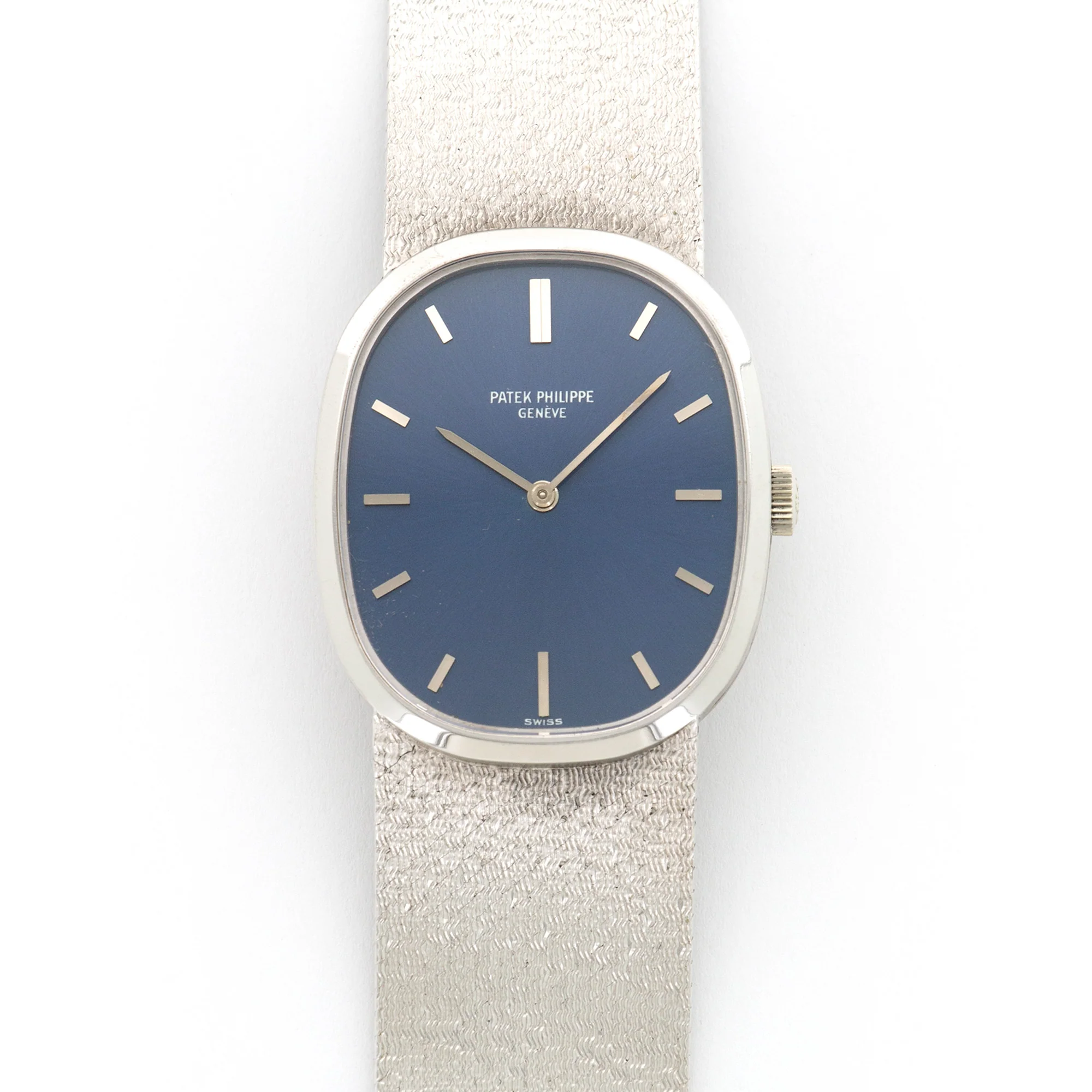 Patek Philippe White Gold Ellipse Watch with Original Warranty Paper