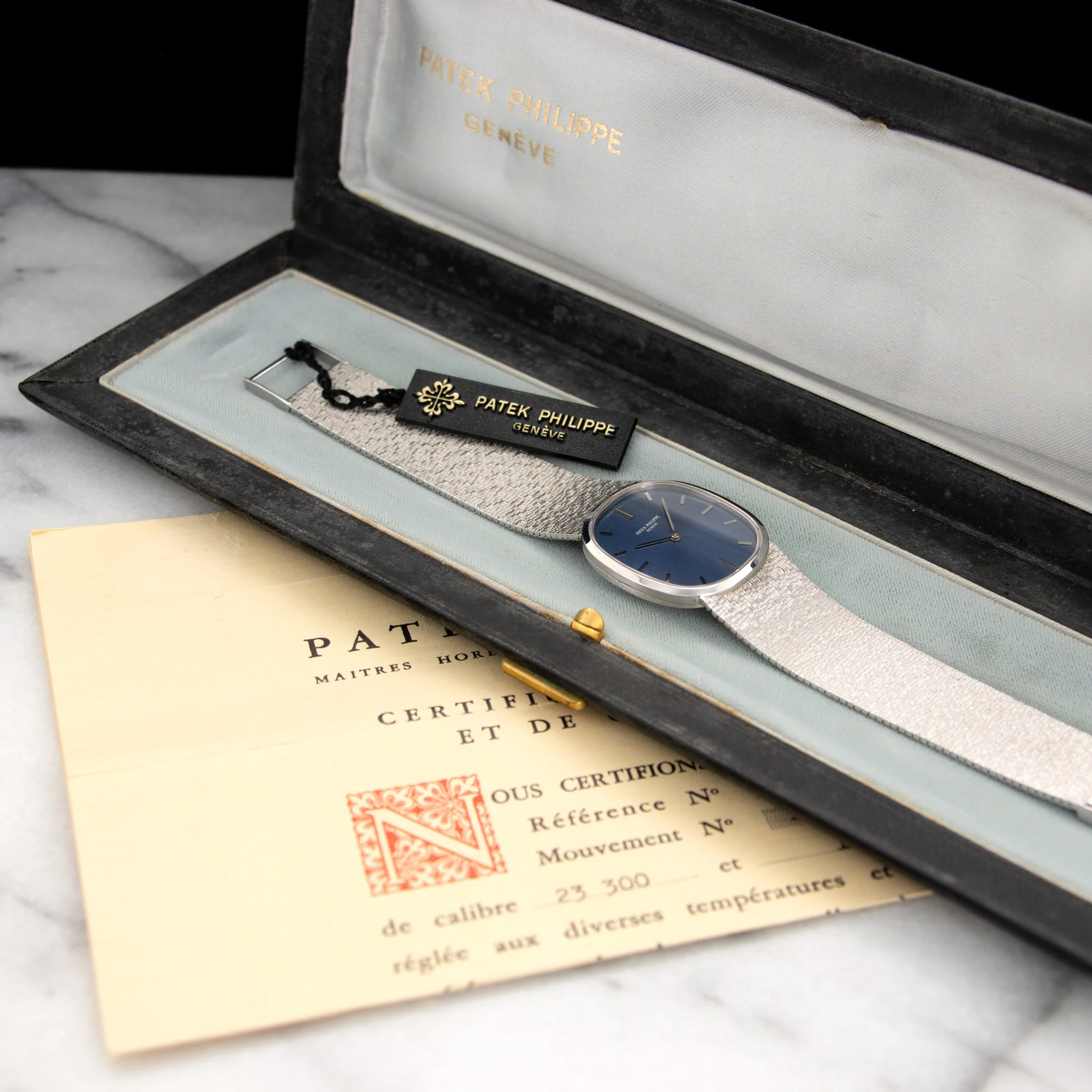 Patek Philippe White Gold Ellipse Watch with Original Warranty Paper - Image 6