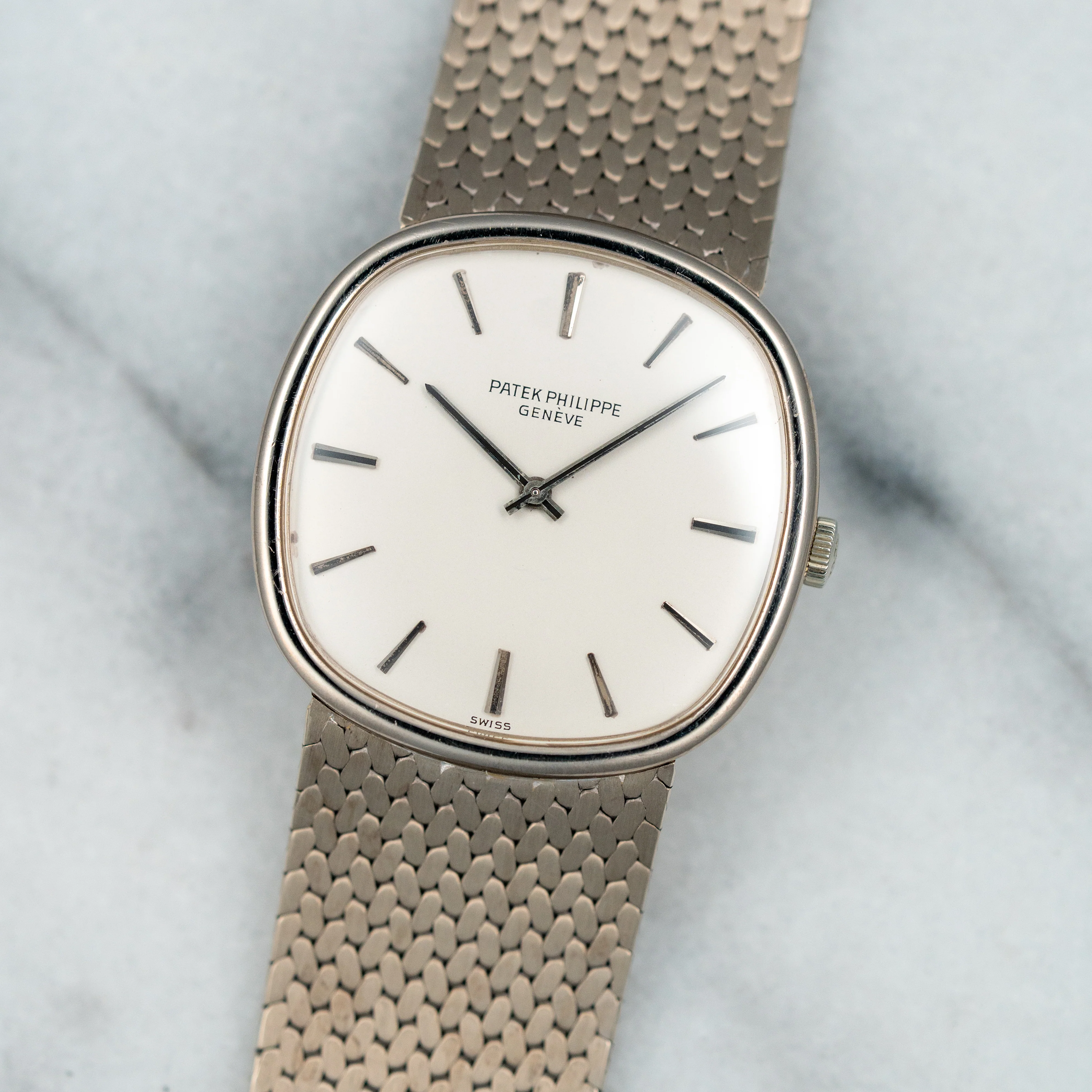 Patek Philippe White Gold Golden Ellipse Watch Ref. 3644 - Image 3