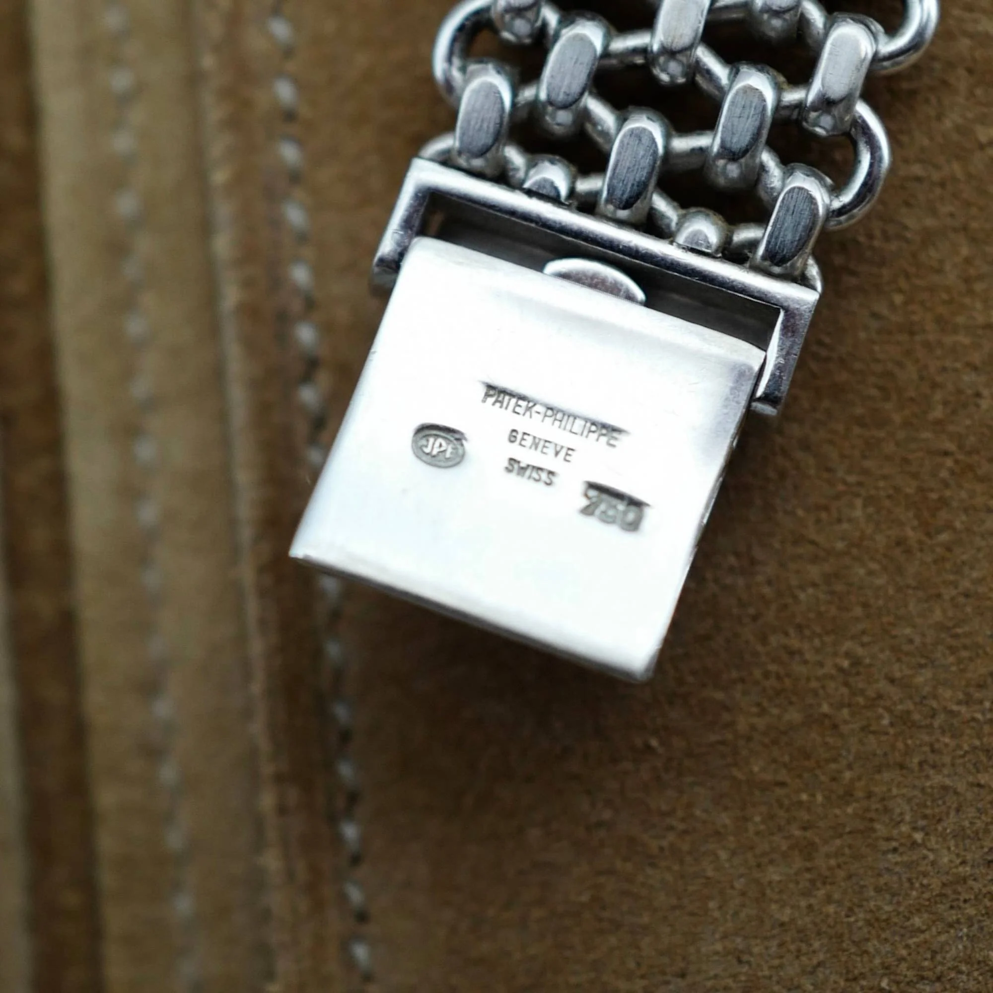Patek Philippe White Gold Golden Ellipse Watch Ref. 3644 on Chain JPE Band (New Arrival) - Image 4