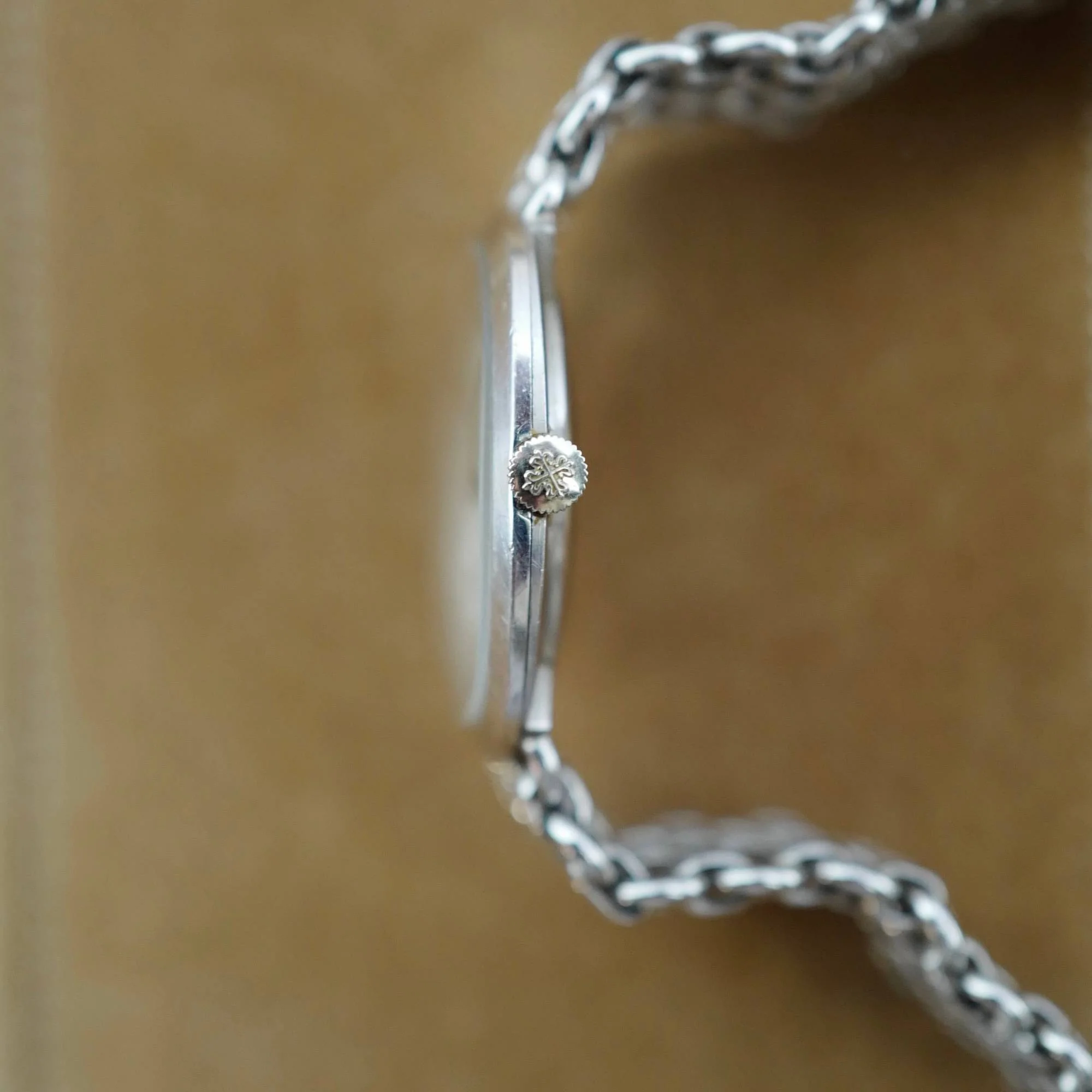 Patek Philippe White Gold Golden Ellipse Watch Ref. 3644 on Chain JPE Band (New Arrival) - Image 5