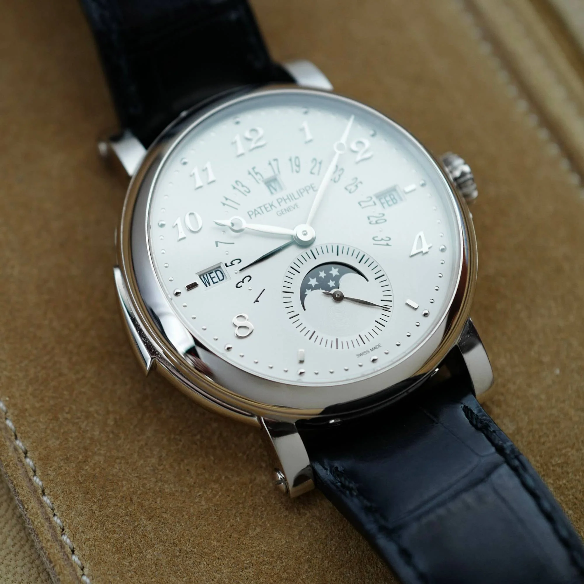 Patek Philippe White Gold Grand Complication Minute Repeater Watch Ref. 5213 - Image 3
